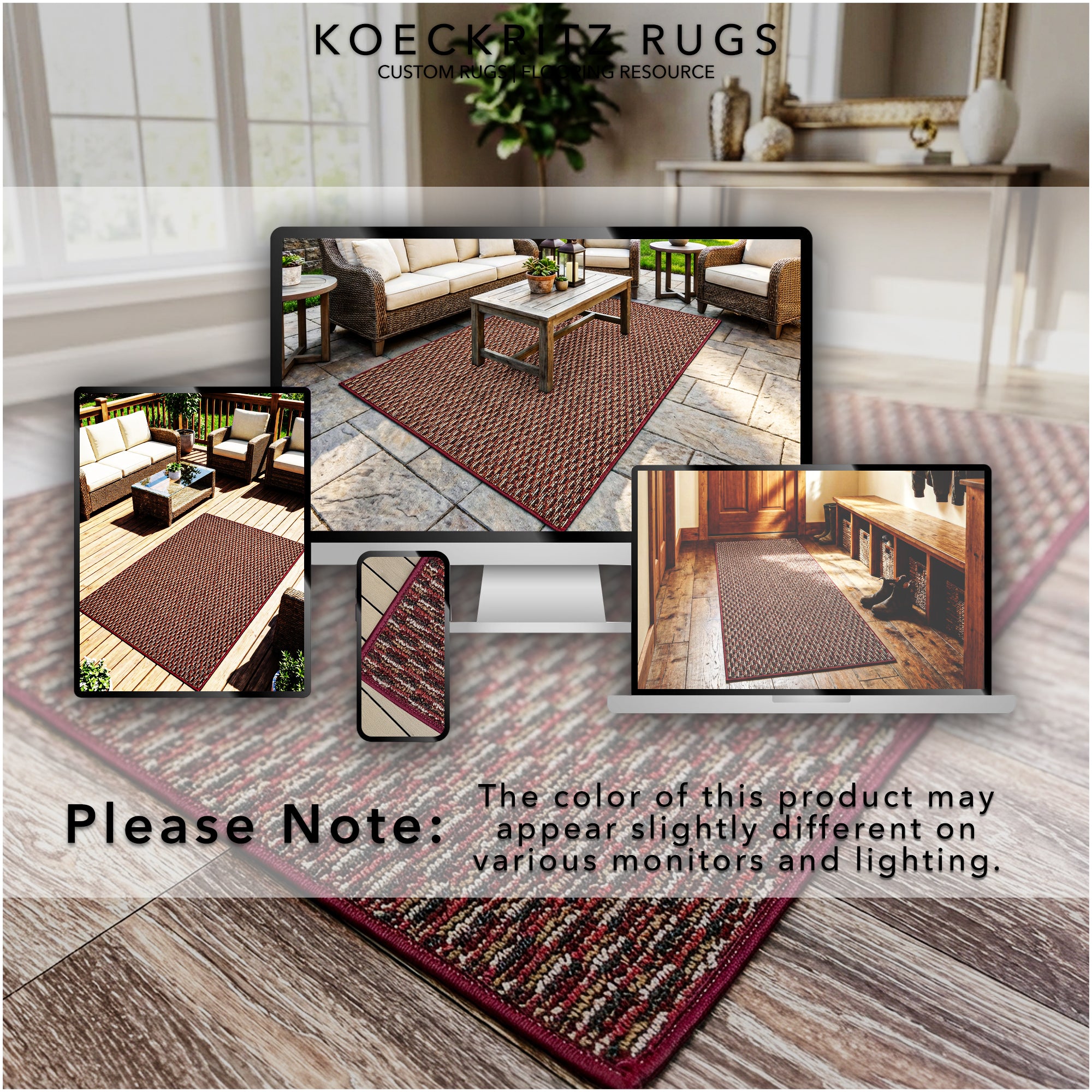 Pattern Play Level Loop Area Rug – Indoor/Outdoor | 5 Colors Available