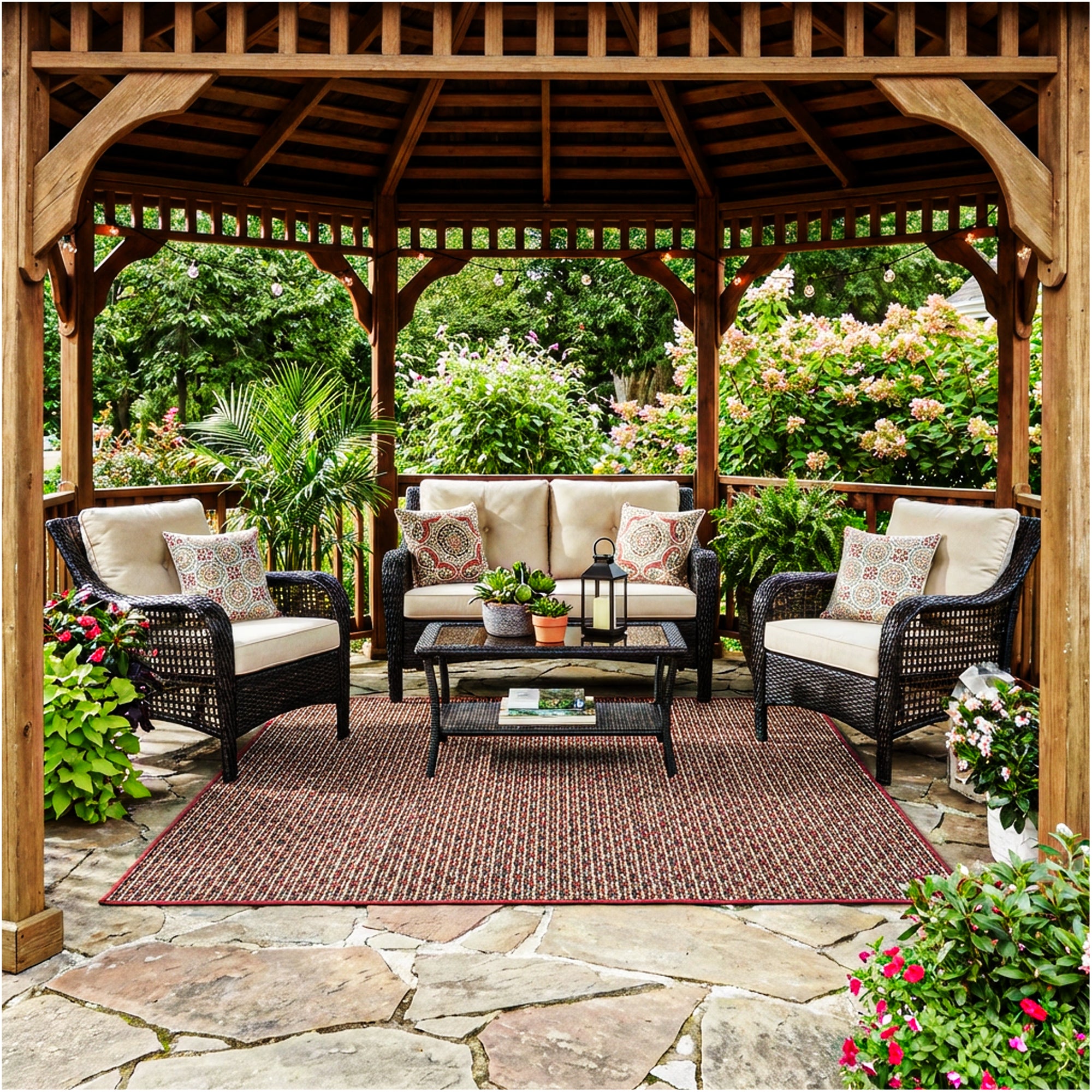 Pattern Play Level Loop Area Rug – Indoor/Outdoor | 5 Colors Available