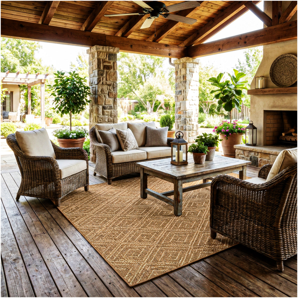 Curacao Custom Cut Indoor & Outdoor Area Rug – Custom Sizes