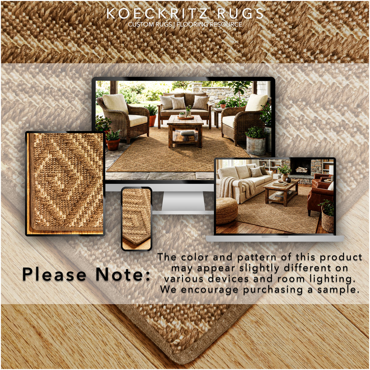 Curacao Custom Cut Indoor & Outdoor Area Rug – Custom Sizes