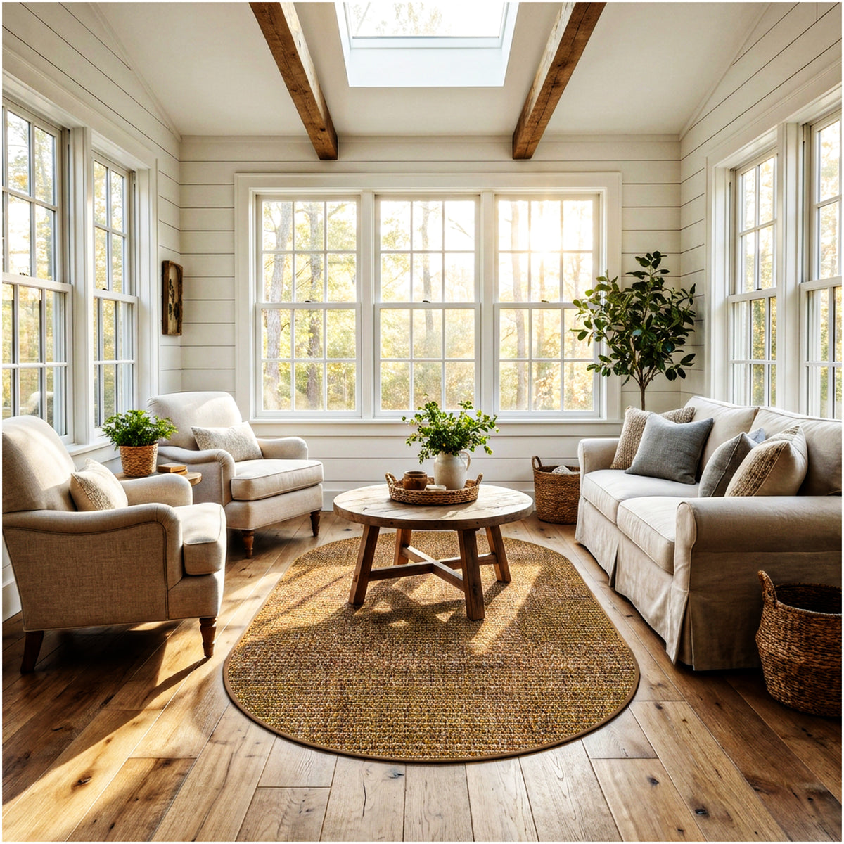 Dominica Indoor Outdoor Area Rug – Custom Size Patio Rug