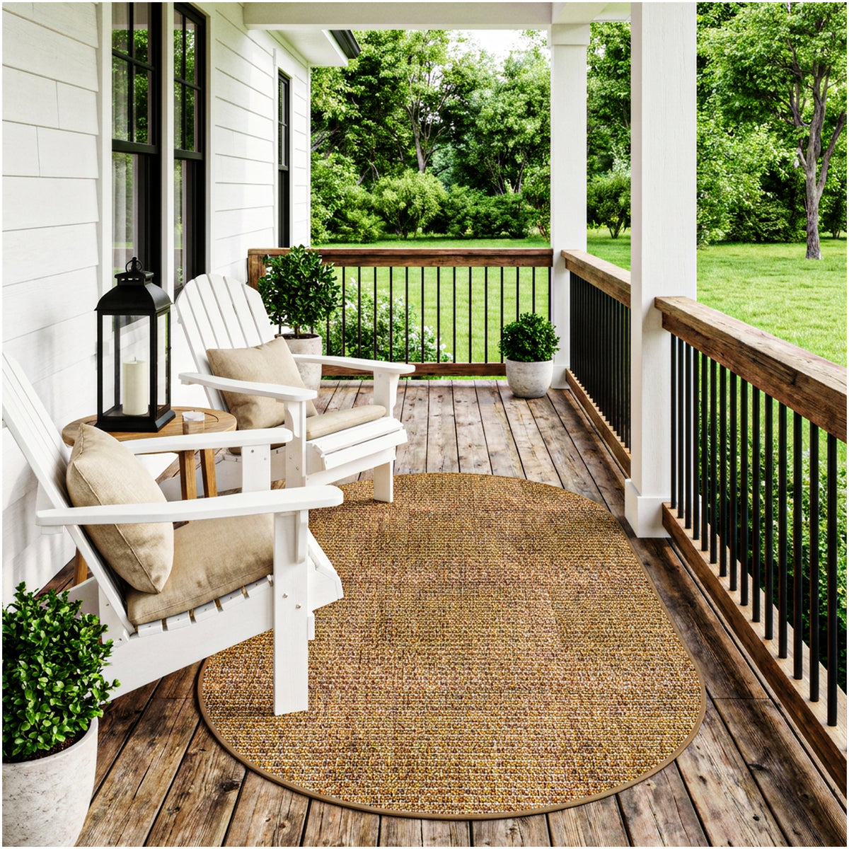 Dominica Indoor Outdoor Area Rug – Custom Size Patio Rug