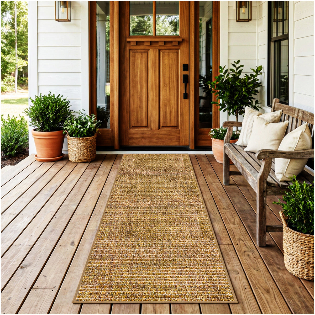Dominica Indoor Outdoor Area Rug – Custom Size Patio Rug