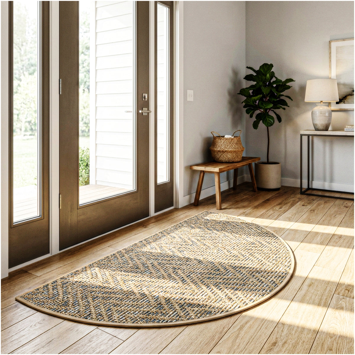 Tortola Chevron Indoor-Outdoor Area Rug | Custom Sizes Available