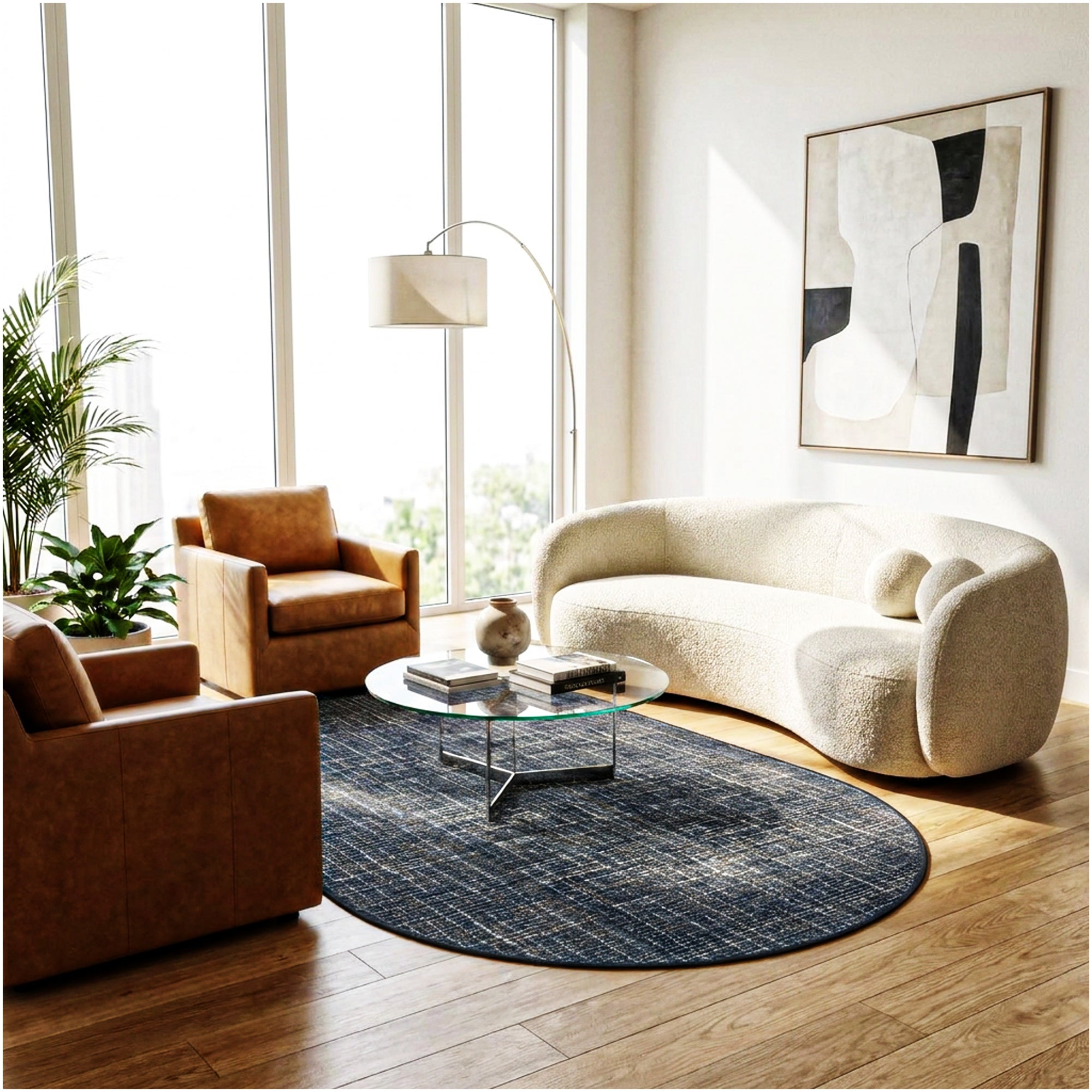 Milliken Stitches Indoor Area Rug – Standard Sizes & Color Options