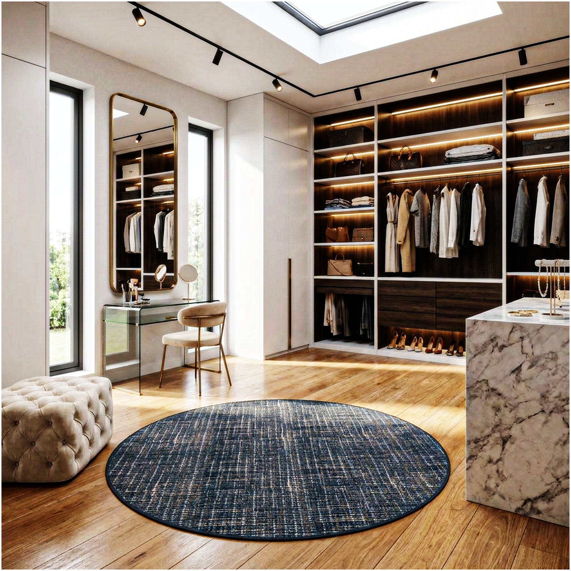 Milliken Stitches Indoor Area Rug – Standard Sizes & Color Options