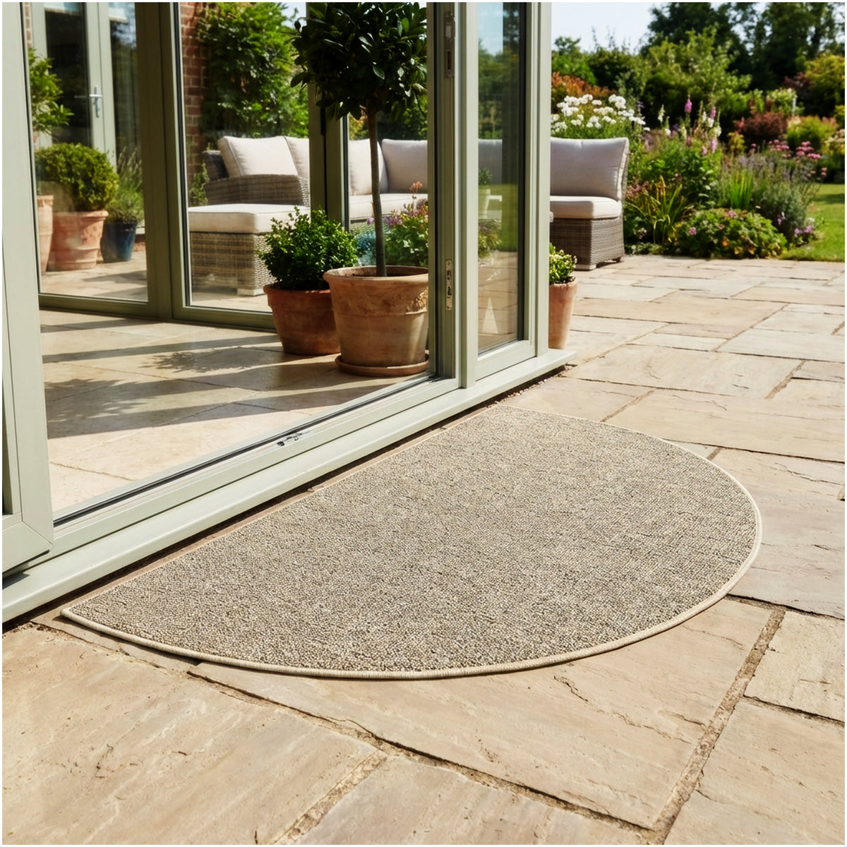 Outside Agenda Indoor Outdoor Rug | Durable Level Loop Rug in Custom Sizes