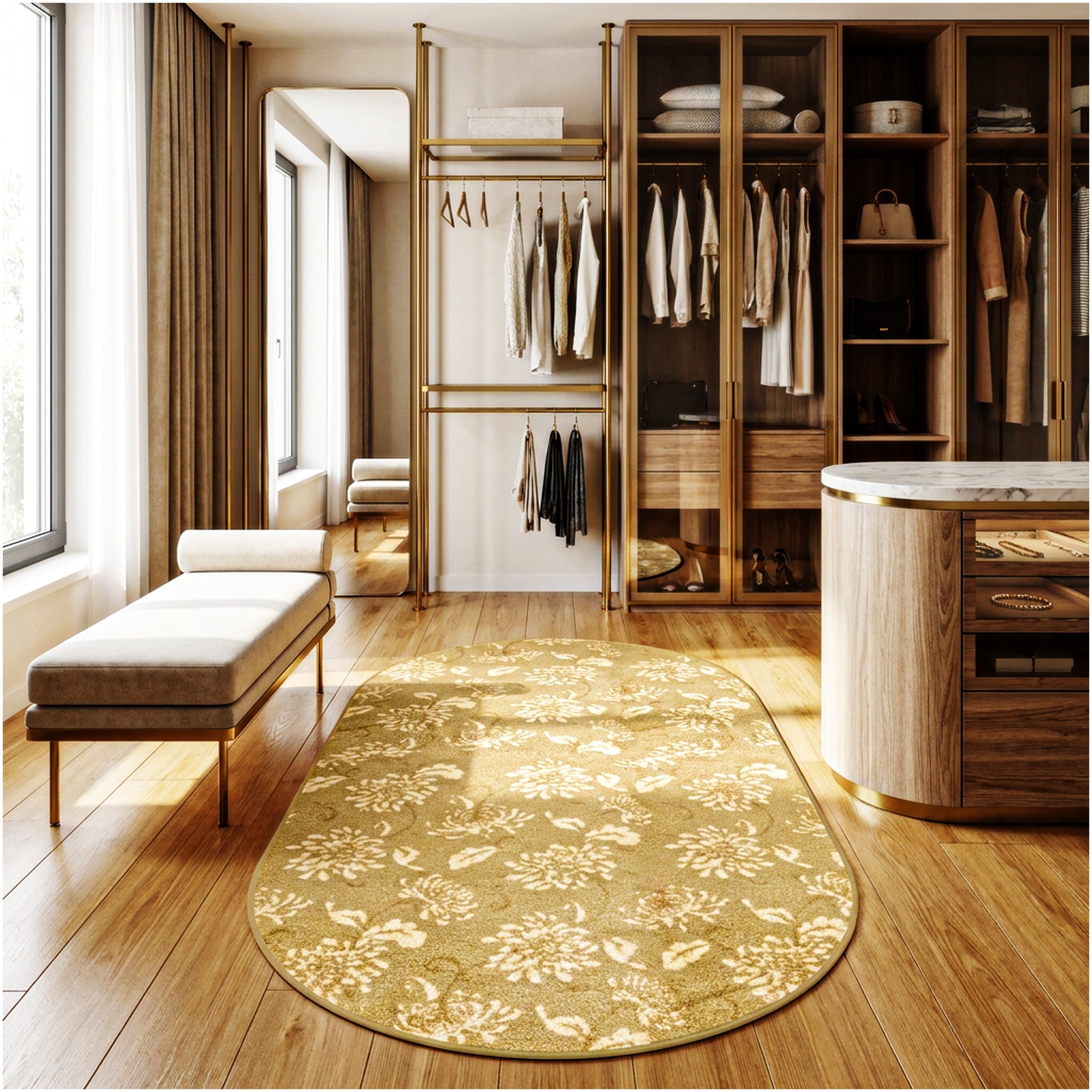 Milliken Grand Fleur Indoor Area Rug – Floral Design, Multiple Colors