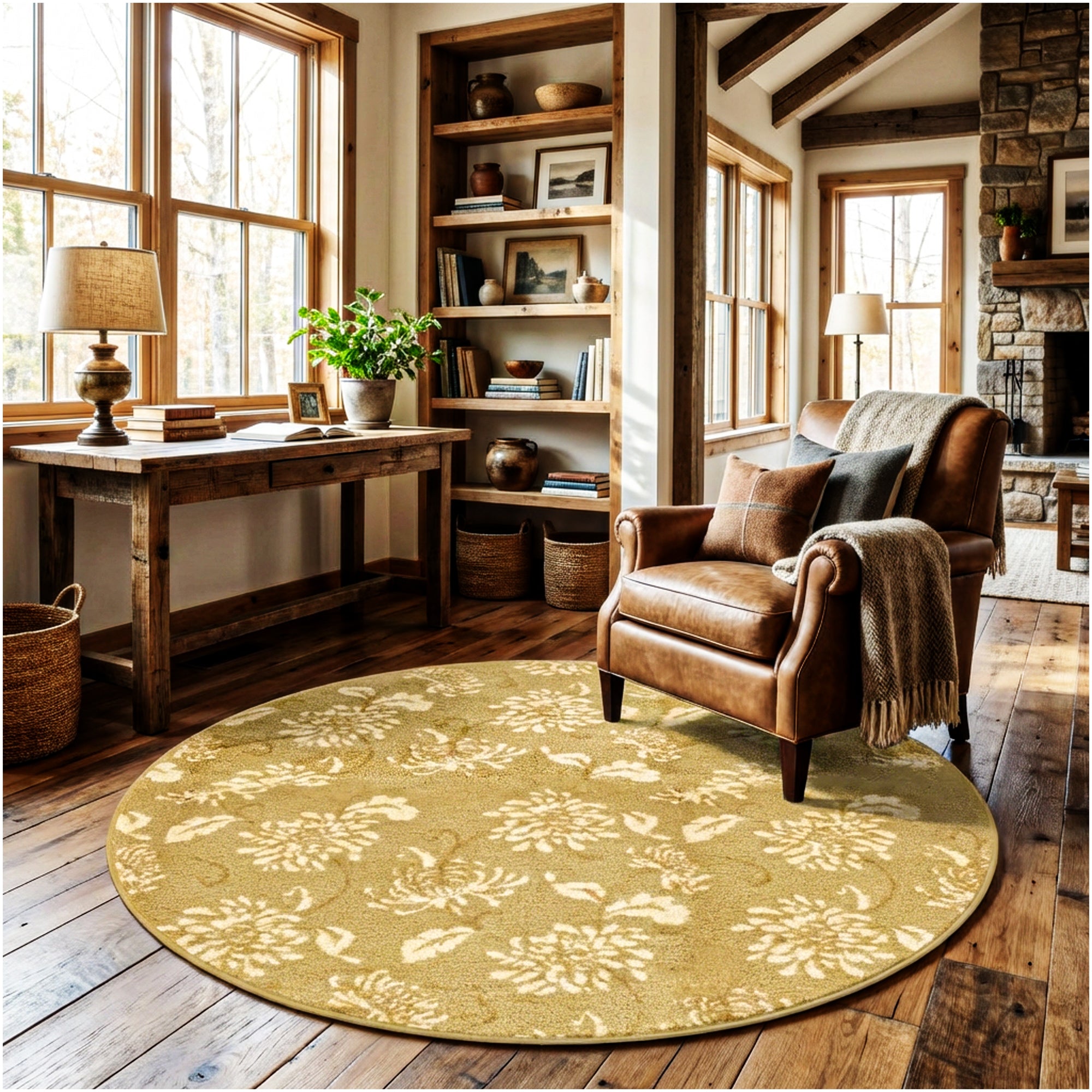 Milliken Grand Fleur Indoor Area Rug – Floral Design, Multiple Colors
