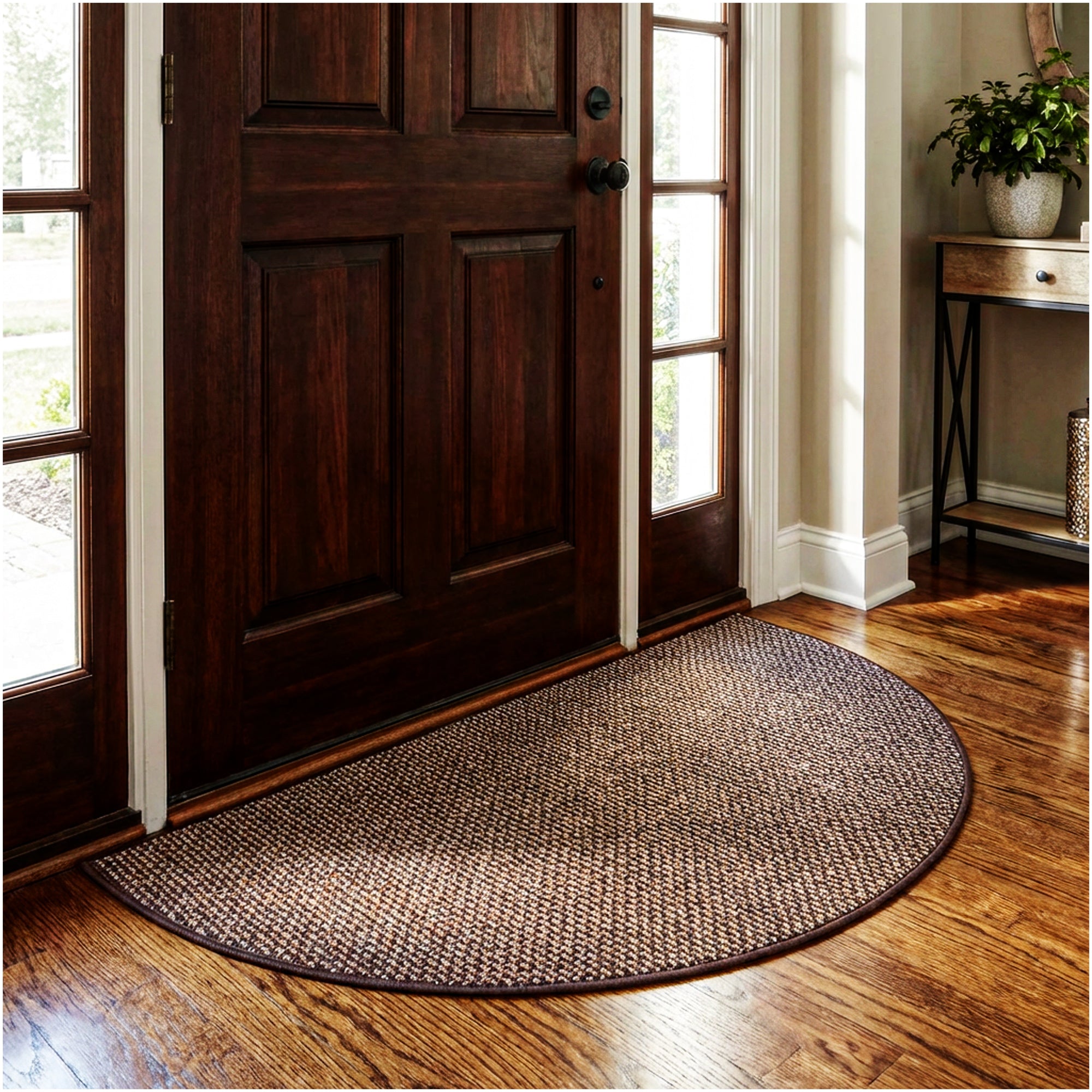 Berber Indoor-Outdoor Area Rug & Runner – Neutral Tones, Custom Sizes