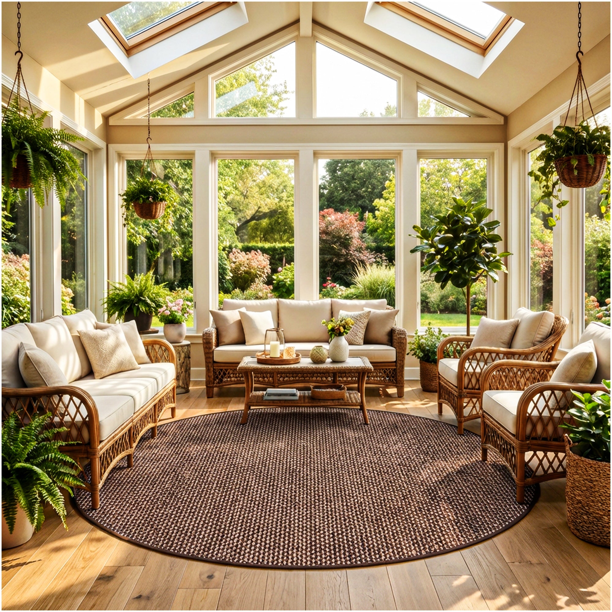 Berber Indoor-Outdoor Area Rug & Runner – Neutral Tones, Custom Sizes
