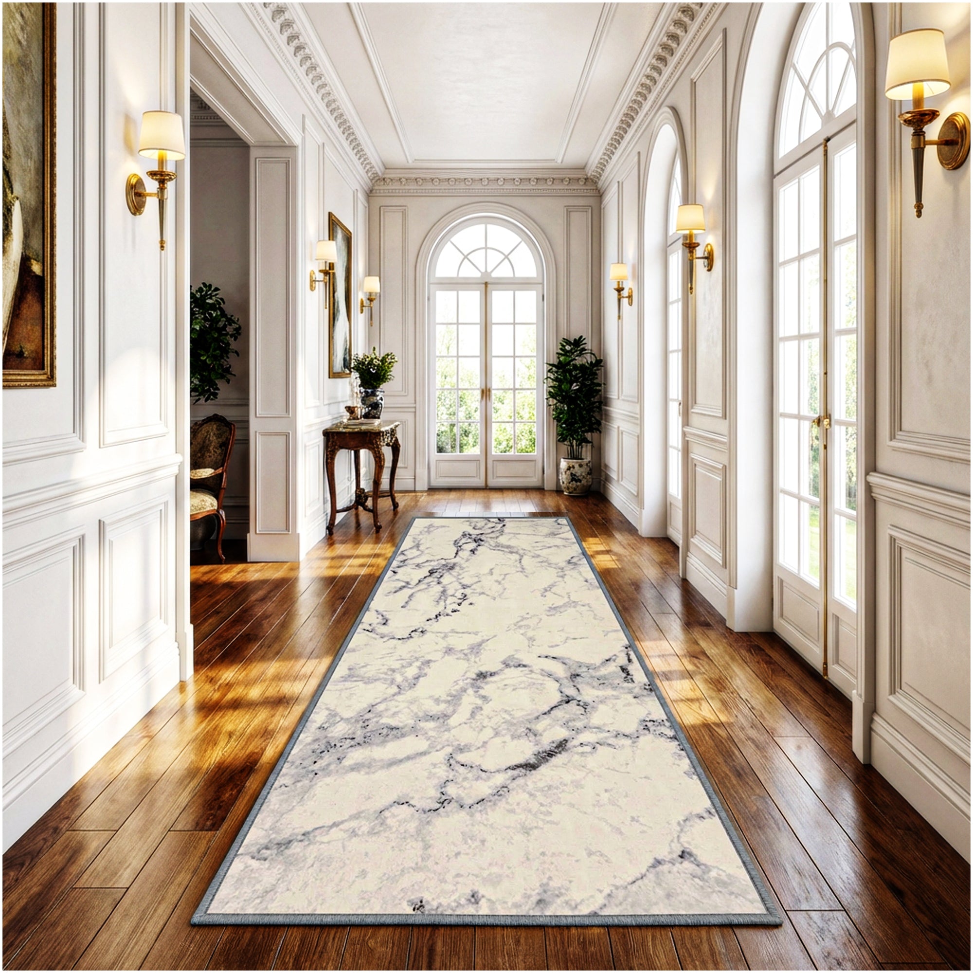Milliken Cavatori Marble Pattern Indoor Area Rug – 3/8″ Thick, 40 oz Cut Pile