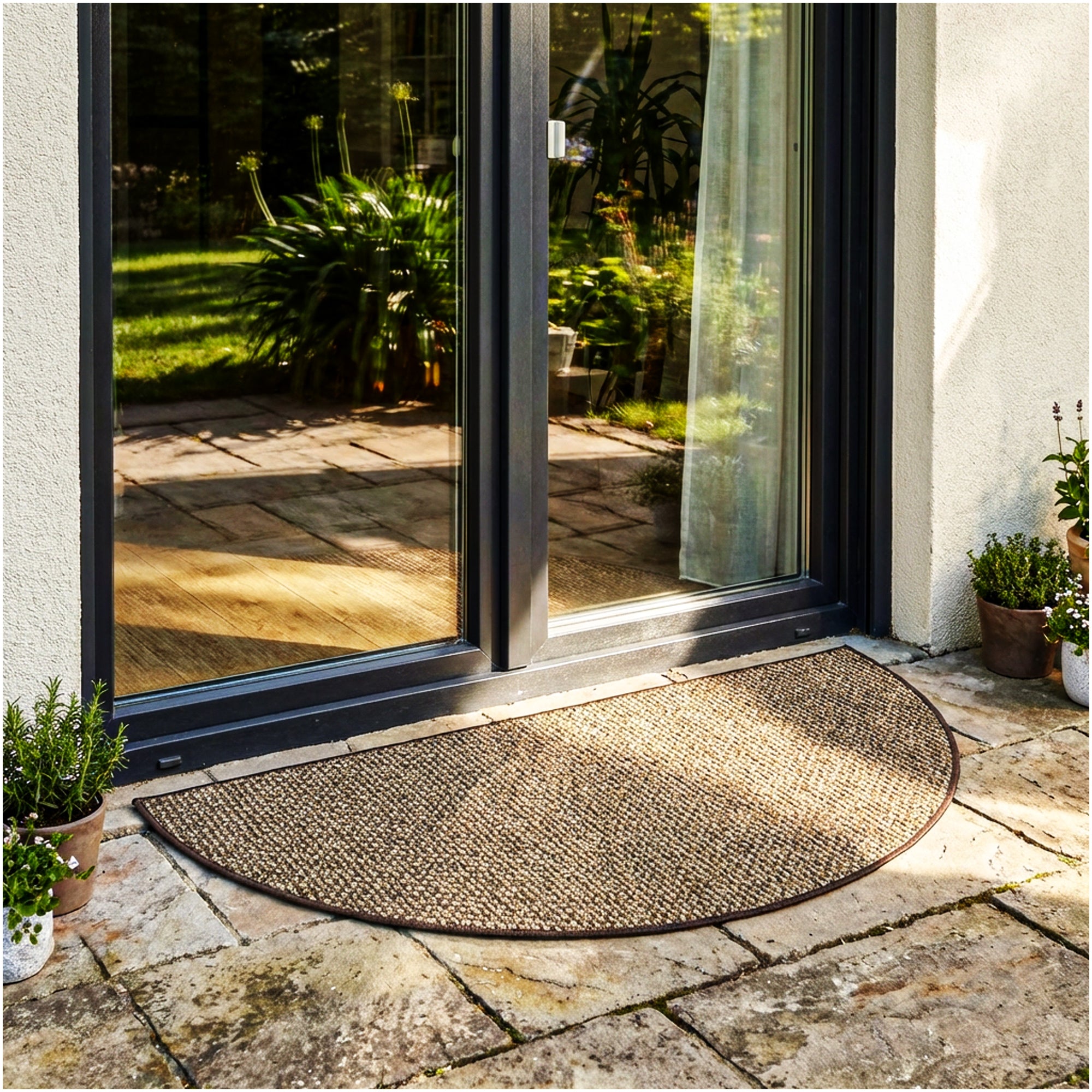 Berber Indoor-Outdoor Area Rug & Runner – Neutral Tones, Custom Sizes