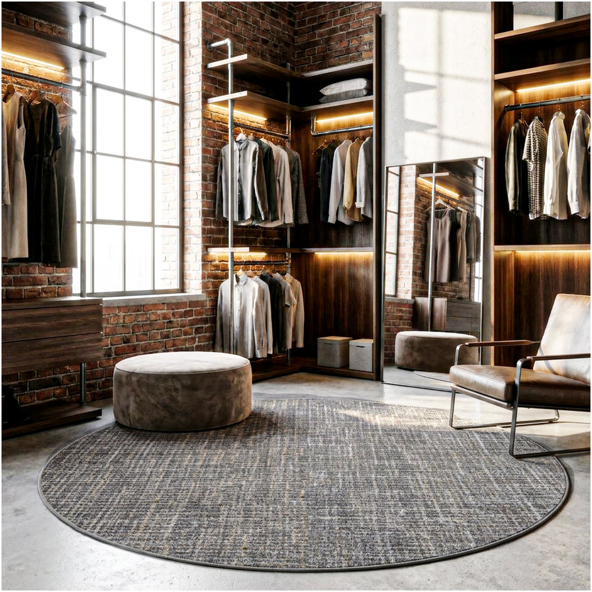 Milliken Stitches Indoor Area Rug – Standard Sizes & Color Options