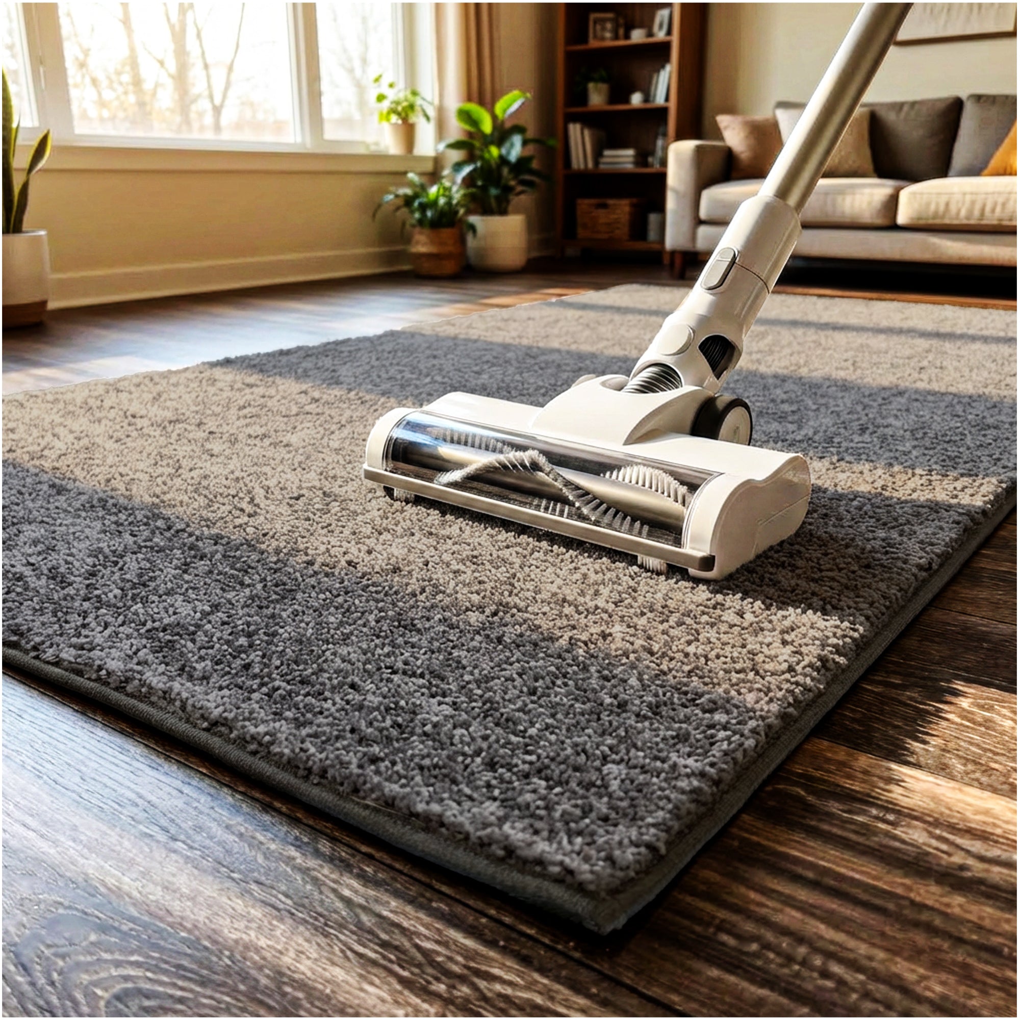 Full Court Indoor Frieze Area Rug – 25 oz Plush Pile, 2 Colors