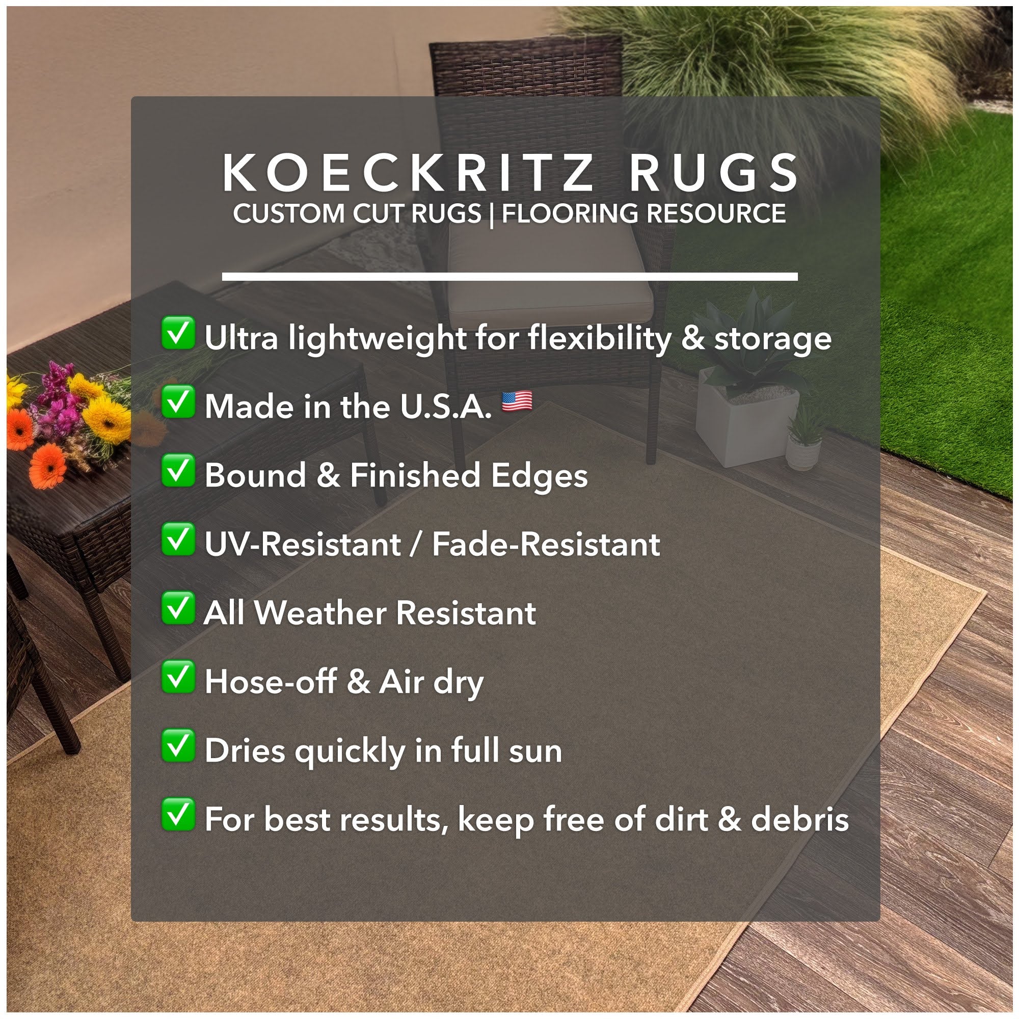 Ribbed Indoor-Outdoor Area Rug