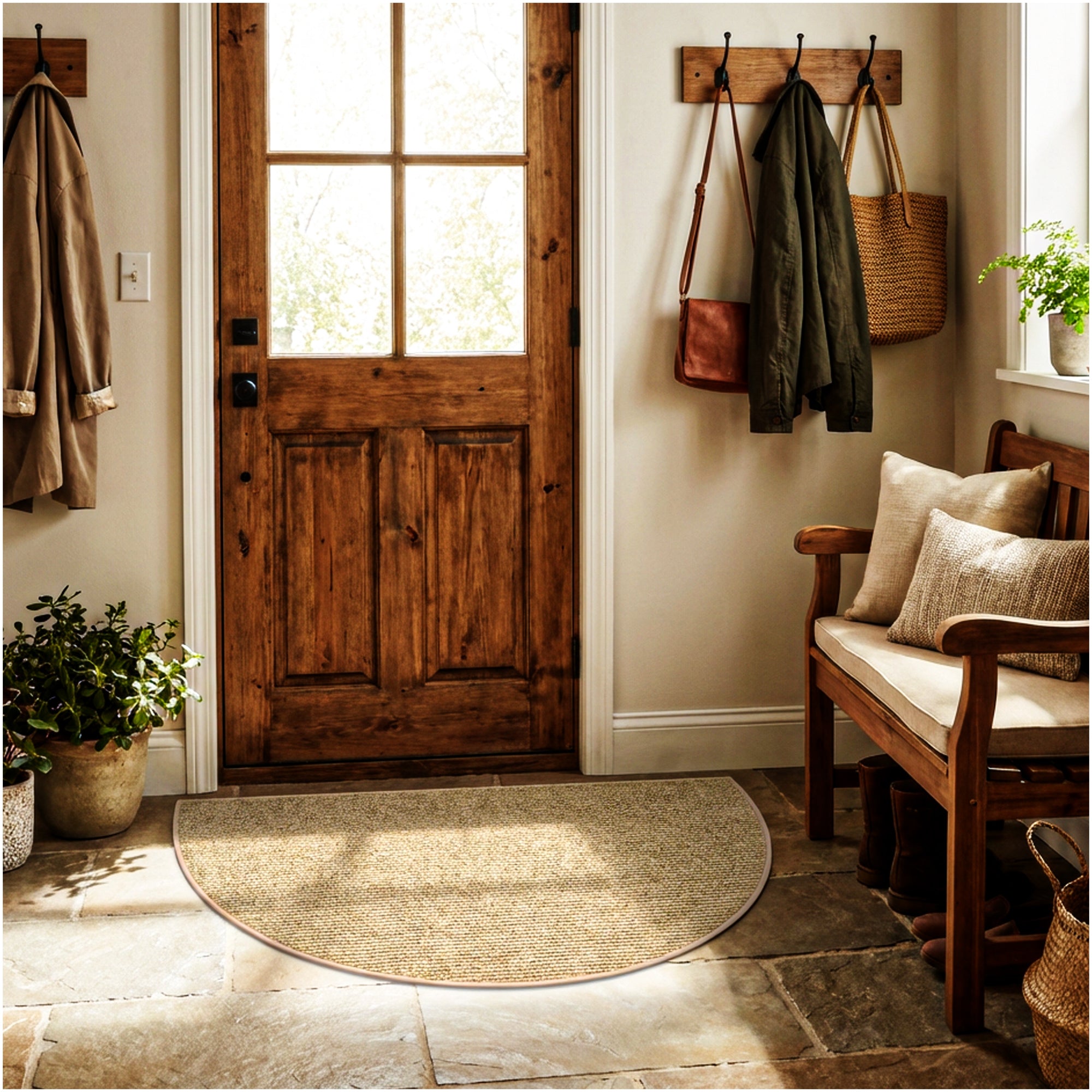 Wassaw Ribbed Indoor/Outdoor Area Rug – Lightweight PET Fiber, 6 Colors