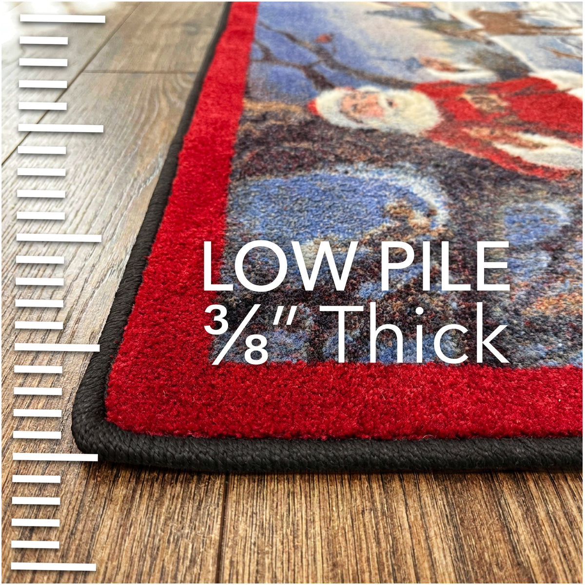 Christmas Service Santa Holiday Area Rug
