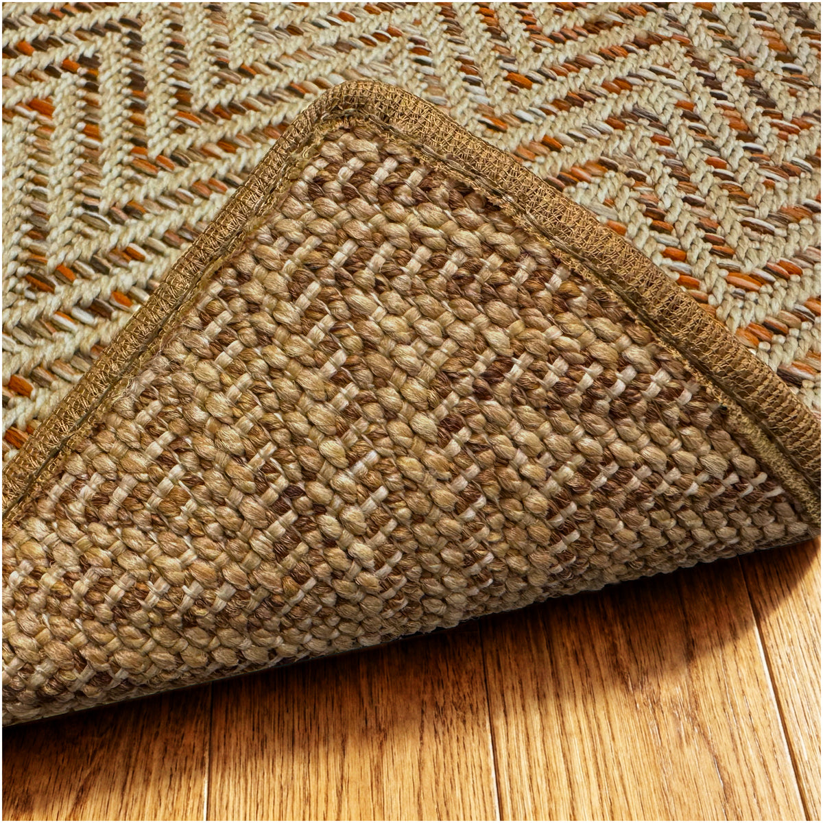 Tortola Chevron Indoor-Outdoor Area Rug | Custom Sizes Available