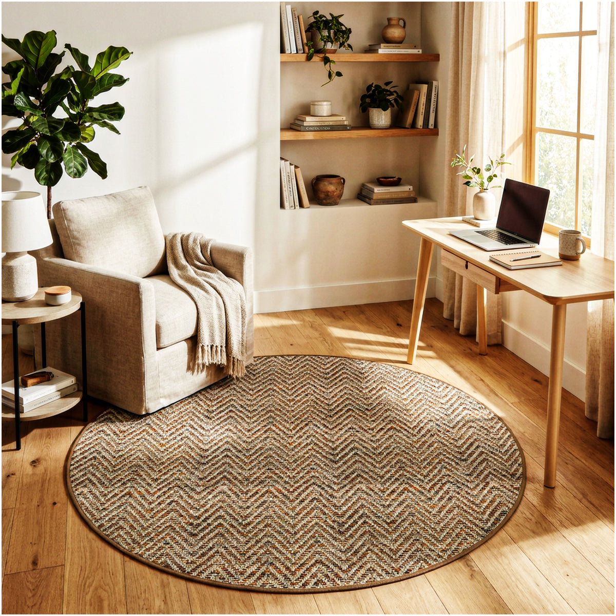 Tortola Chevron Indoor-Outdoor Area Rug | Custom Sizes Available