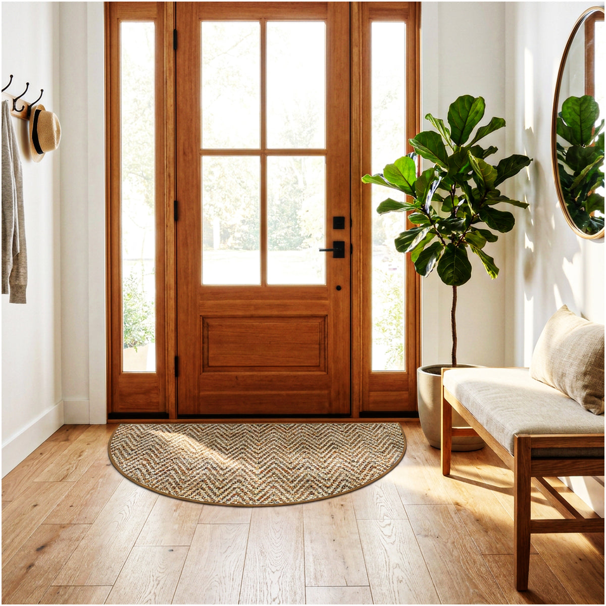 Tortola Chevron Indoor-Outdoor Area Rug | Custom Sizes Available