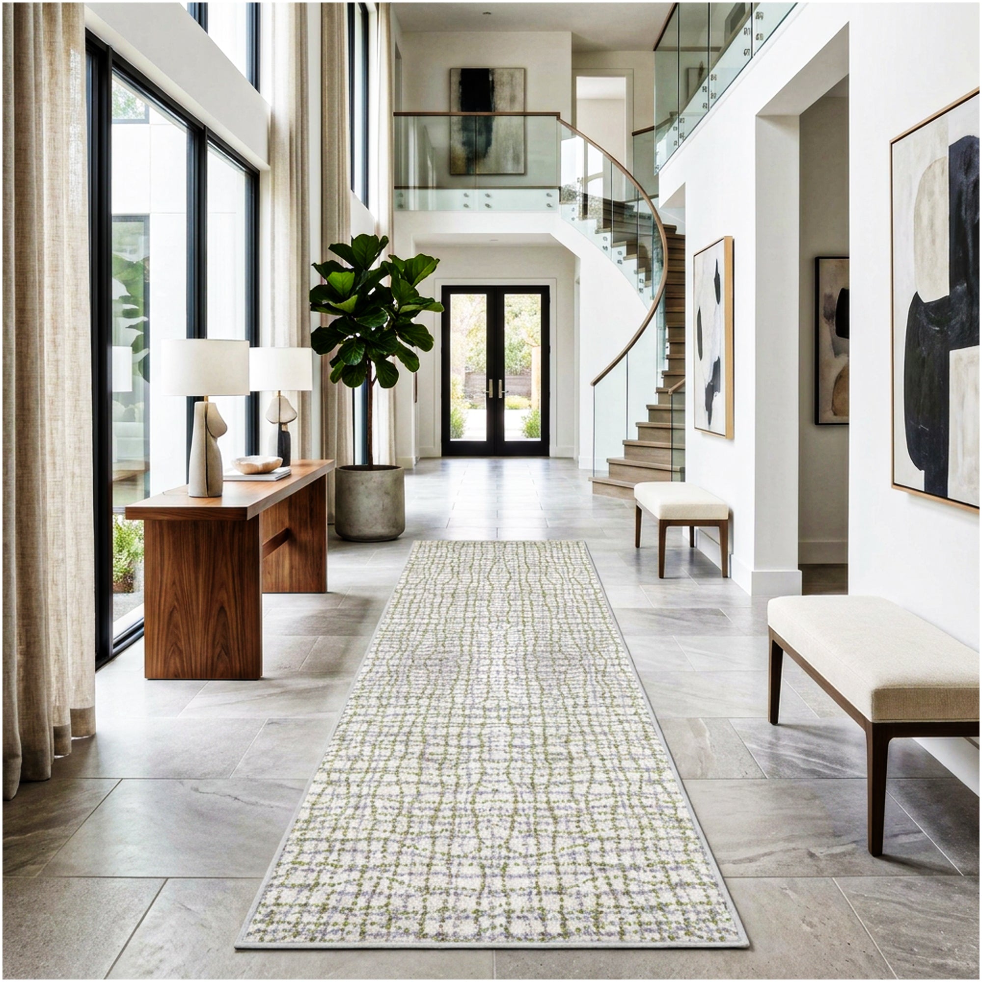 Milliken Modern Backdrop Pattern Indoor Area Rug – Custom Sizes