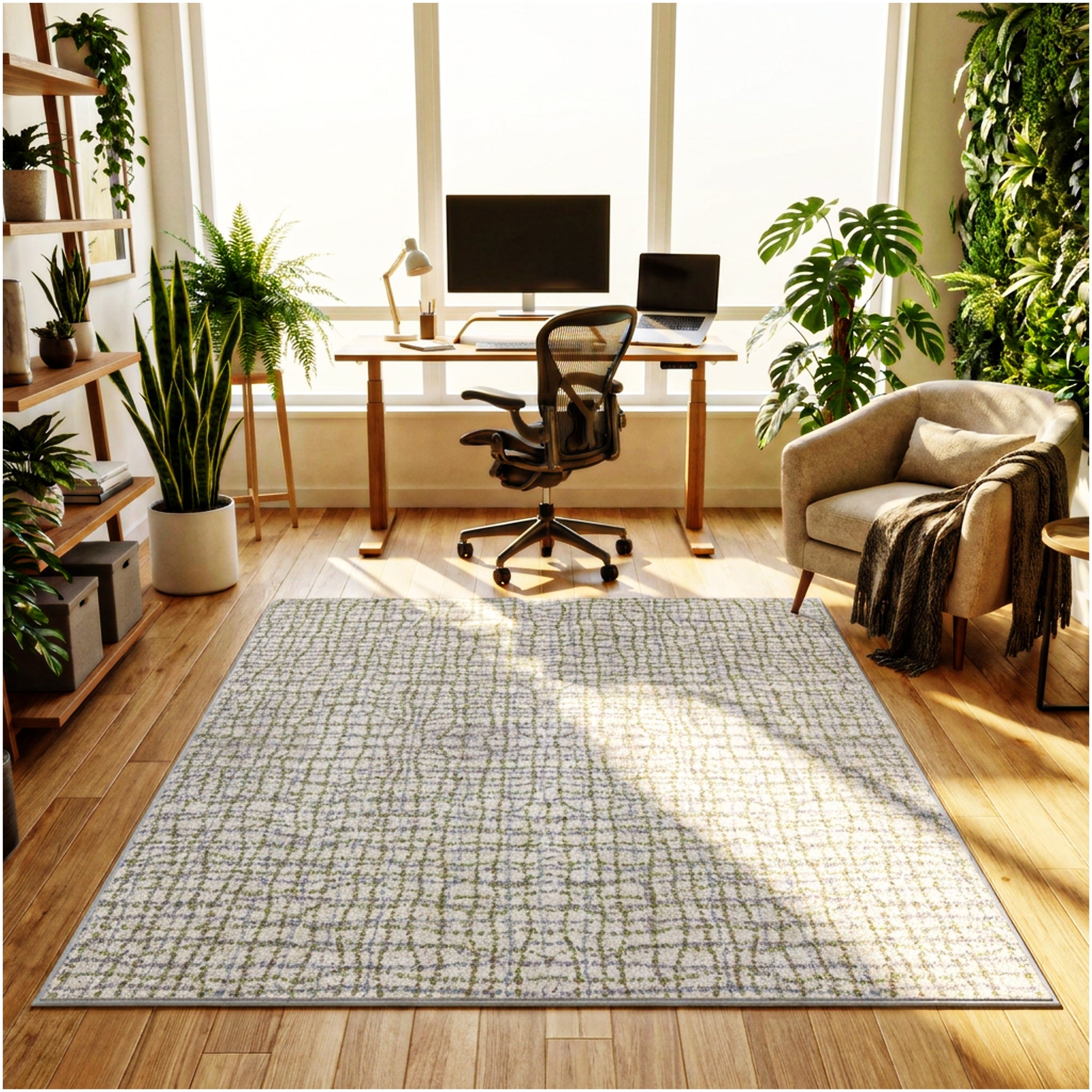 Milliken Modern Backdrop Pattern Indoor Area Rug – Custom Sizes