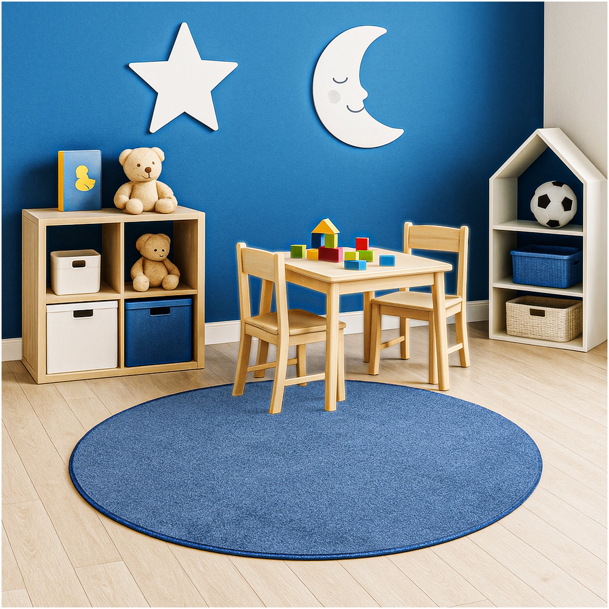 Kid Crossing Soft Area Rug – Colorful Collection, Custom Sizes Available