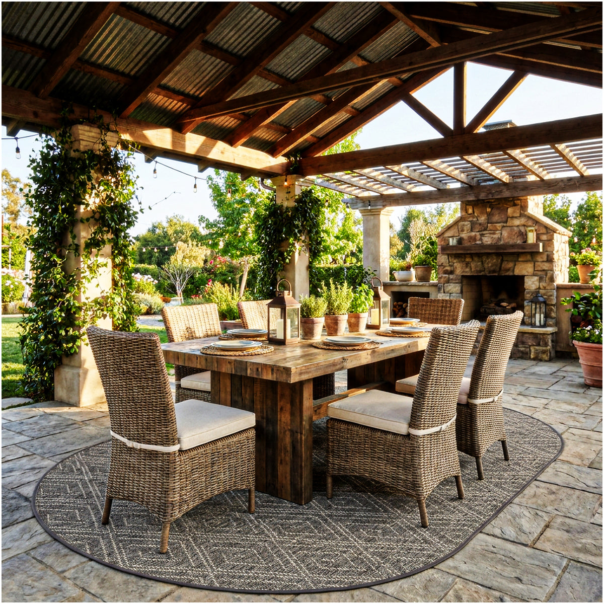 Curacao Custom Cut Indoor & Outdoor Area Rug – Custom Sizes