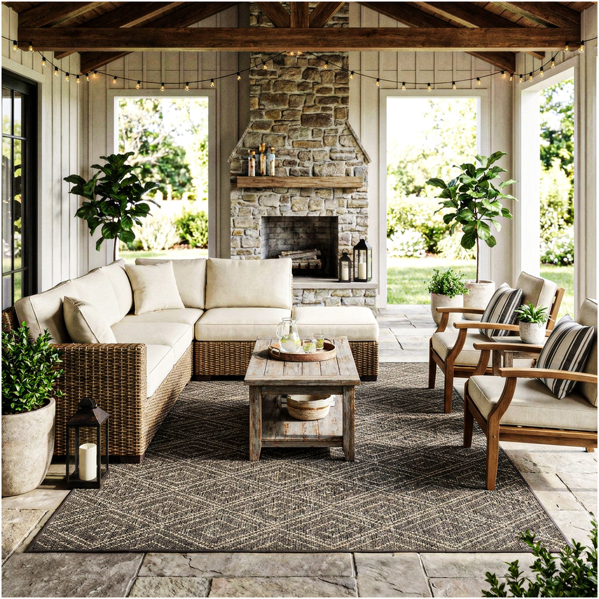 Curacao Custom Cut Indoor & Outdoor Area Rug – Custom Sizes