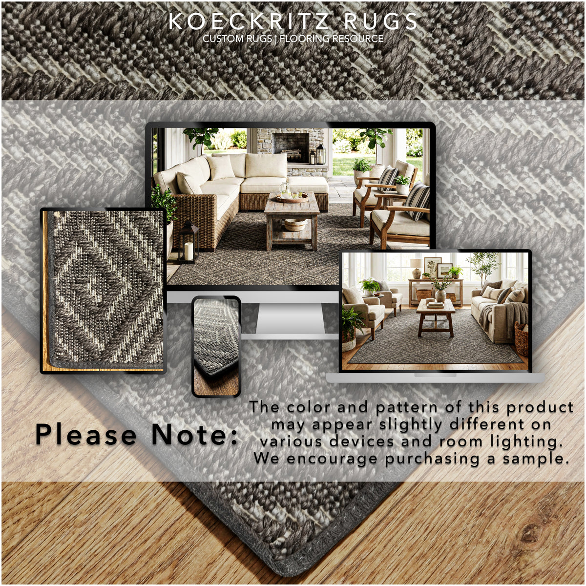 Curacao Custom Cut Indoor & Outdoor Area Rug – Custom Sizes