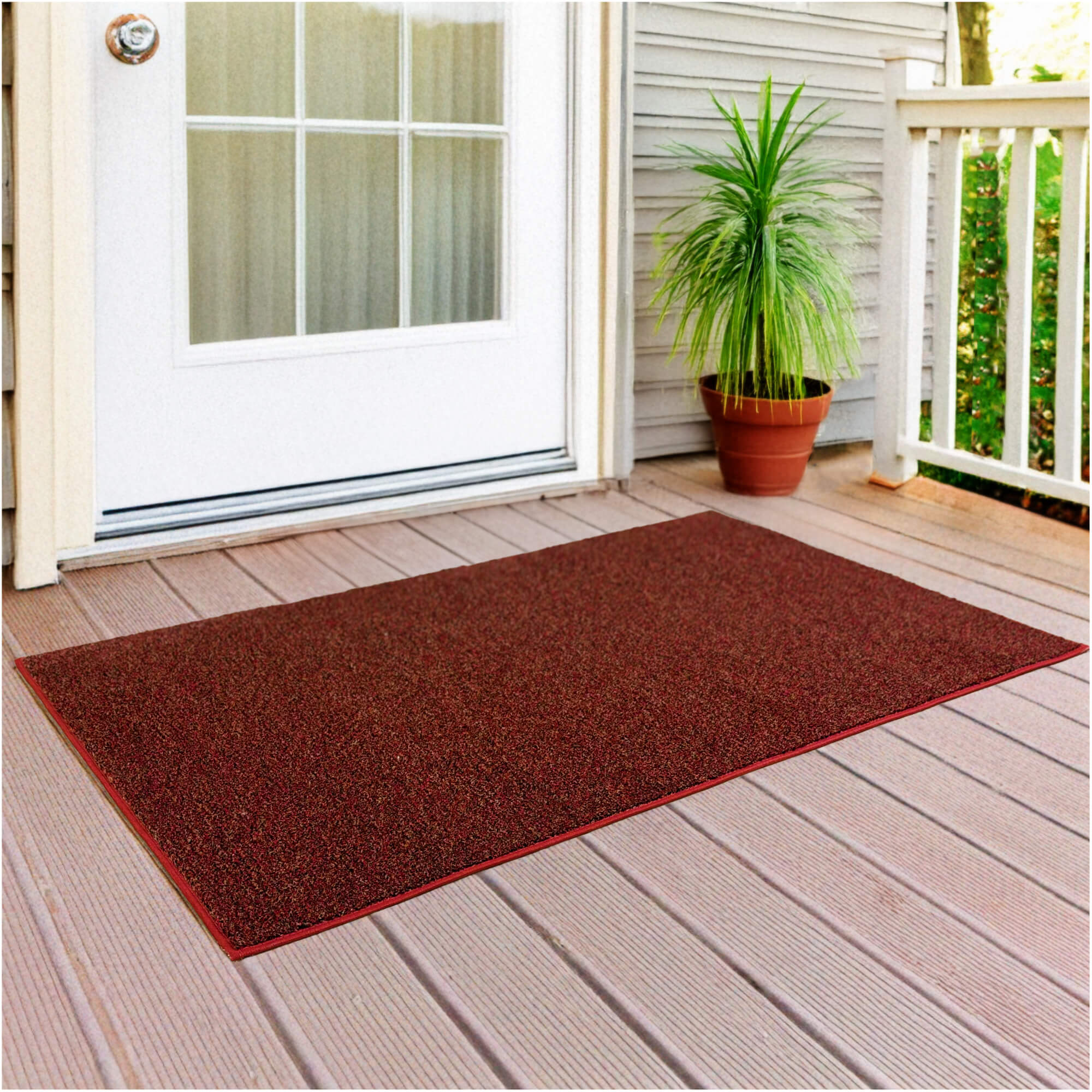 Cabana Tweed Artificial Grass Turf Rug – 3/8” Thick Ultra Turf Carpet, Custom Size, 7 Colors