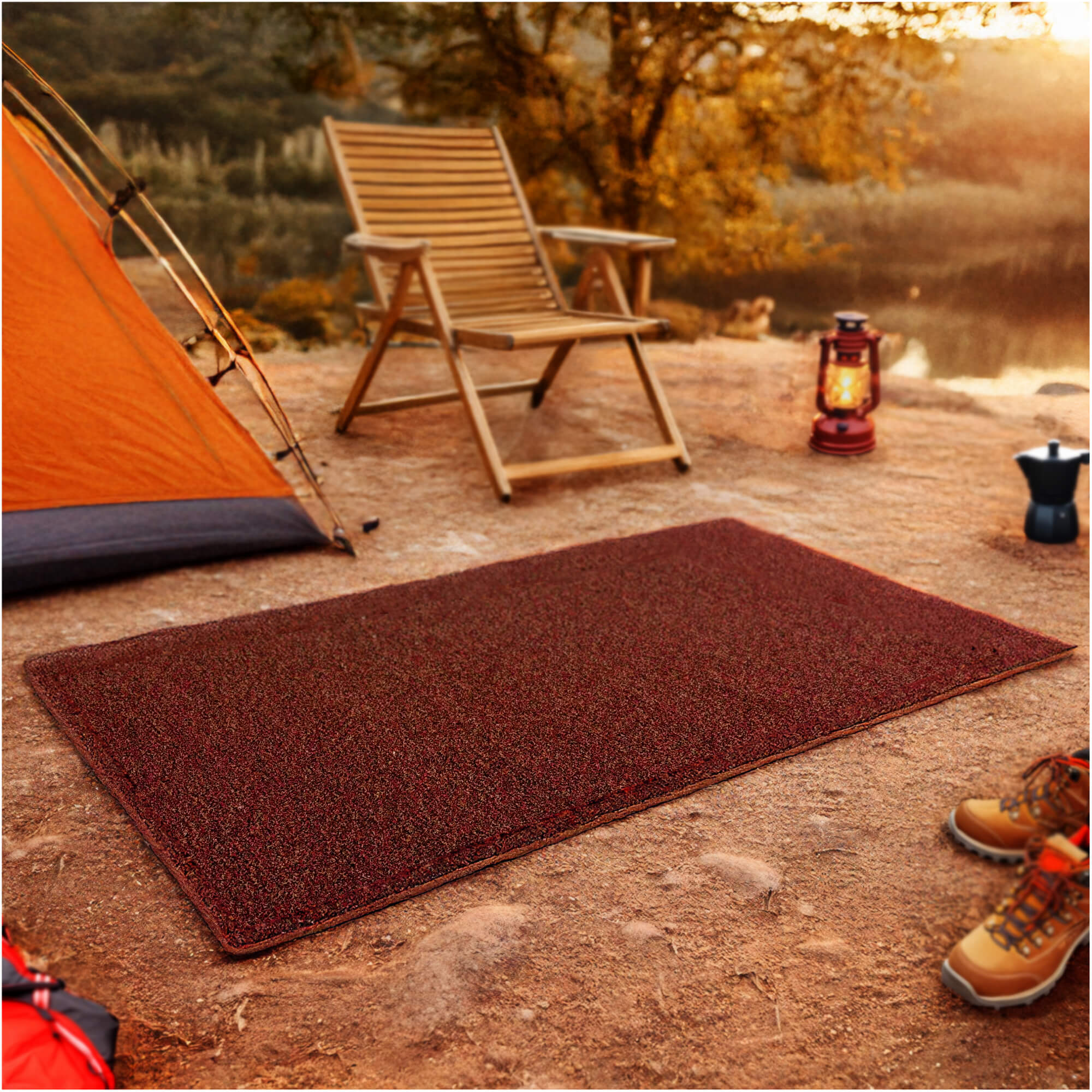 Cabana Tweed Artificial Grass Turf Rug – 3/8” Thick Ultra Turf Carpet, Custom Size, 7 Colors