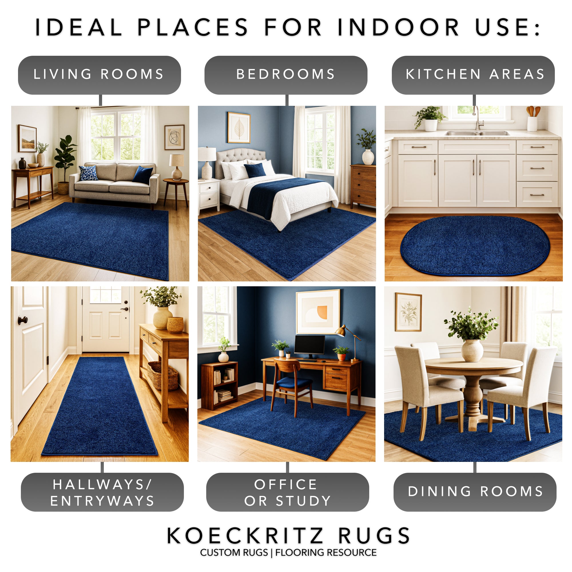 Dyersburg Cut Pile Indoor Rug – Available in Multiple Colors