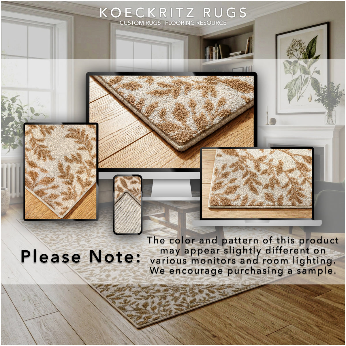 Milliken Hidden Trail Nature Pattern Indoor Area Rug – Custom Sizes
