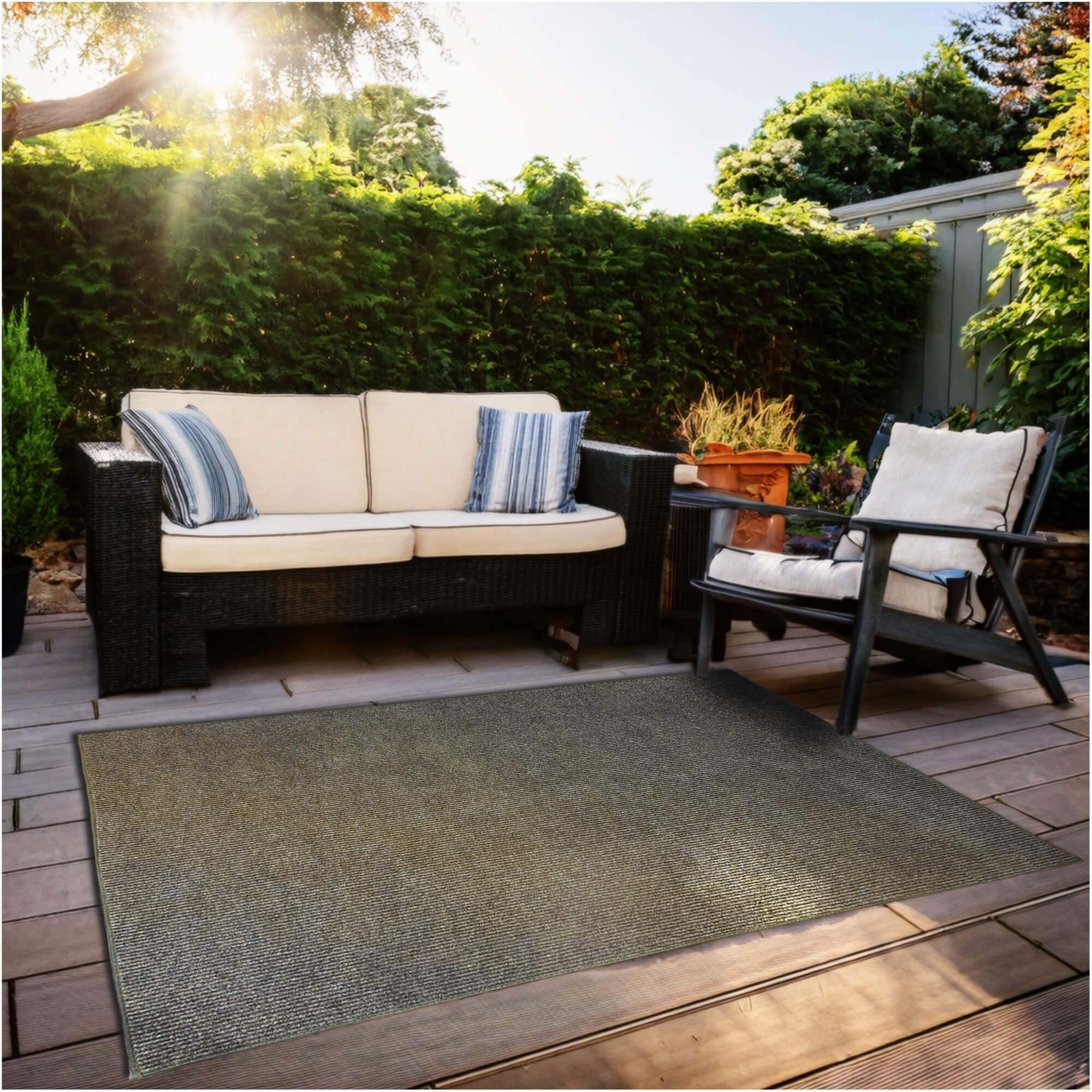 Summerstock Indoor/Outdoor Rug | Custom Size, Durable 1/4" Thick