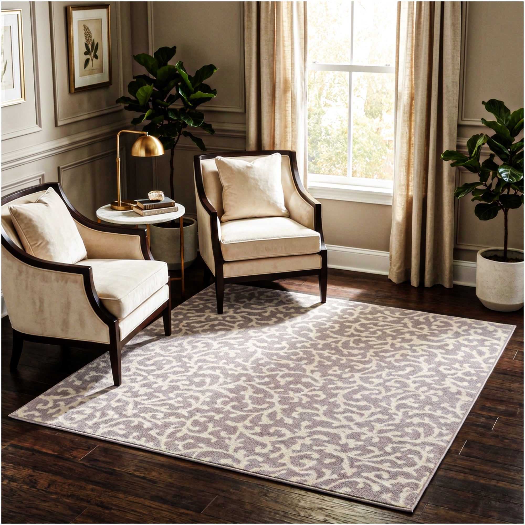 Milliken Coral Springs Indoor Area Rug | Standard Sizes & Color Options
