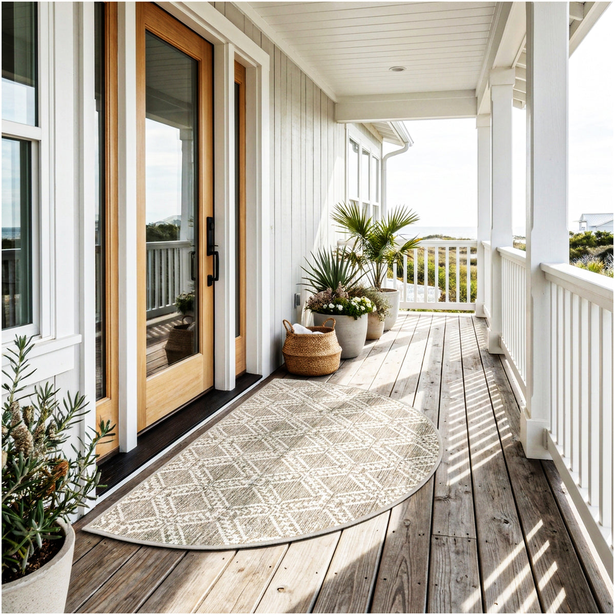 Belmar Custom Size Indoor & Outdoor Area Rug