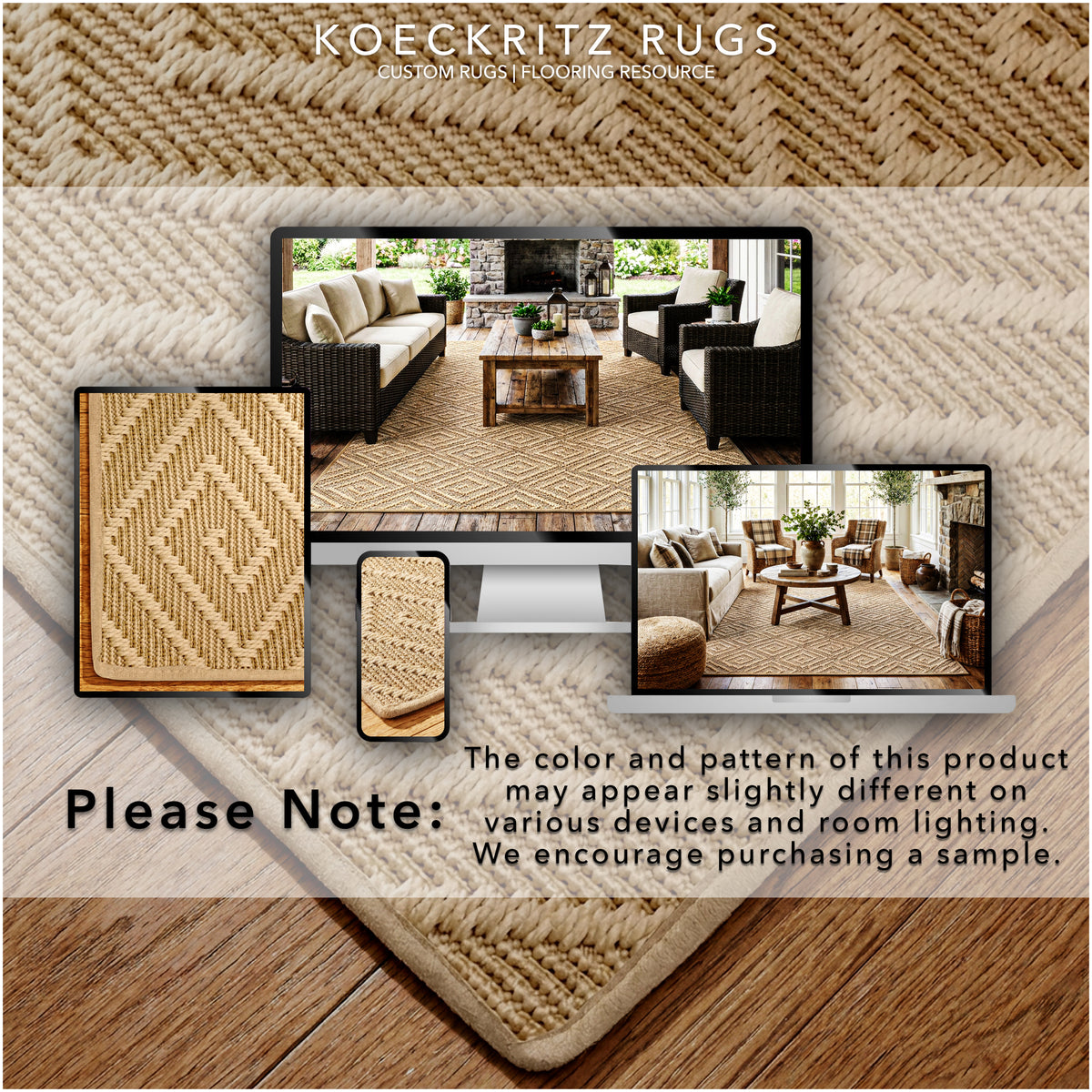 Curacao Custom Cut Indoor & Outdoor Area Rug – Custom Sizes