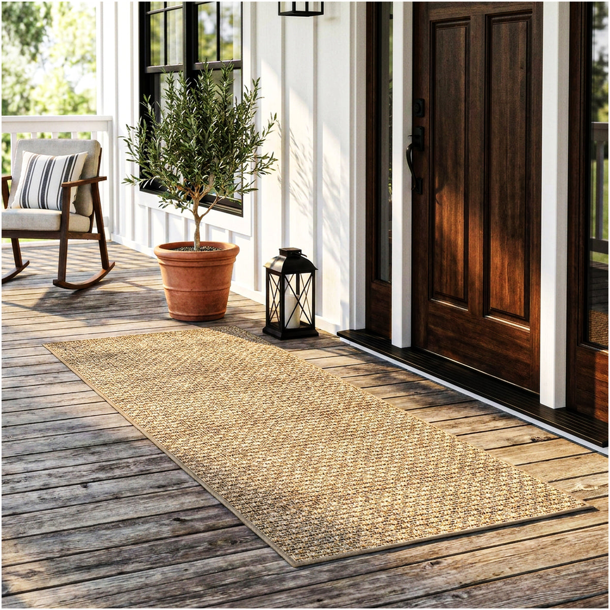 Dominica Indoor Outdoor Area Rug – Custom Size Patio Rug