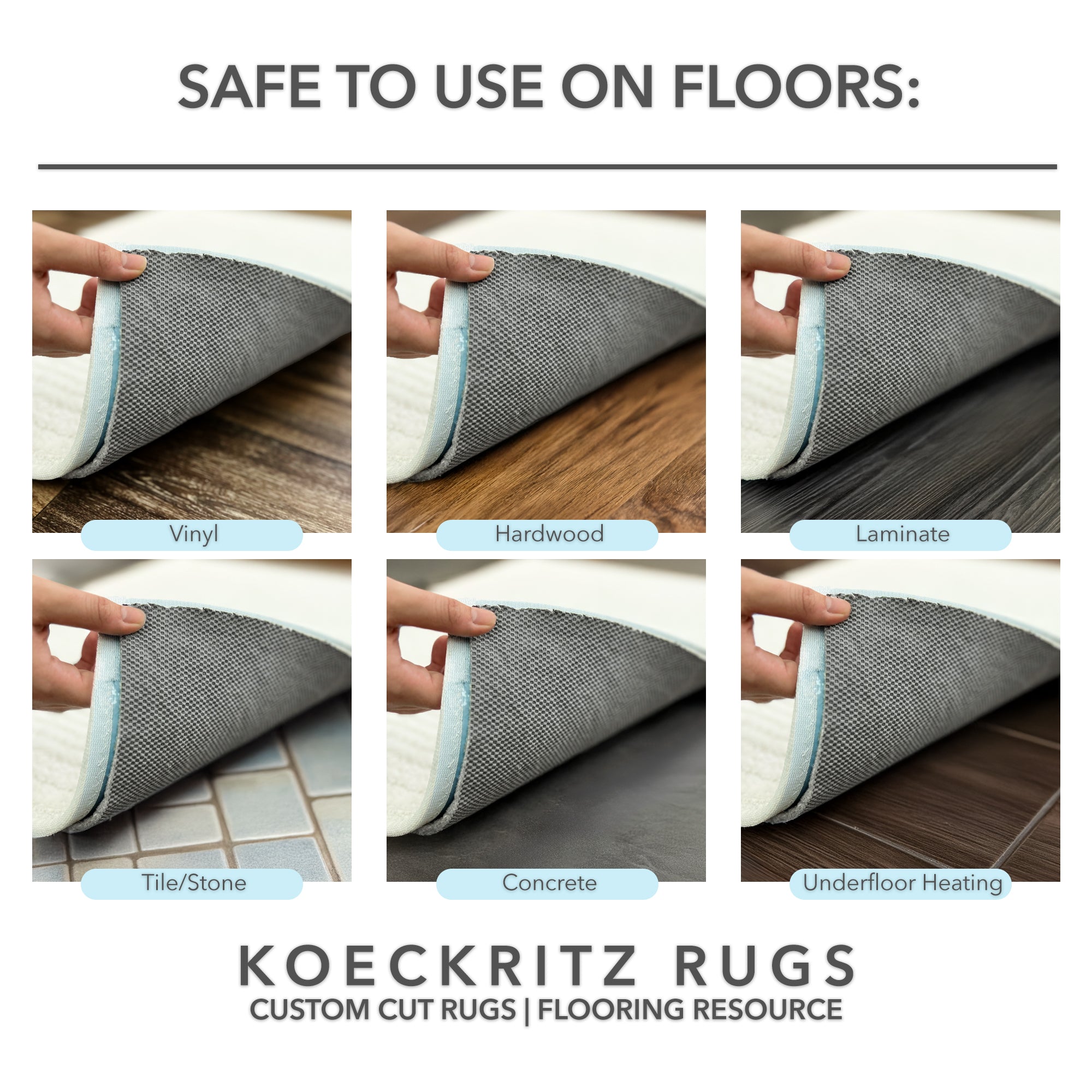 Duo-Lock Felt & Rubber Rug Pad - Sample