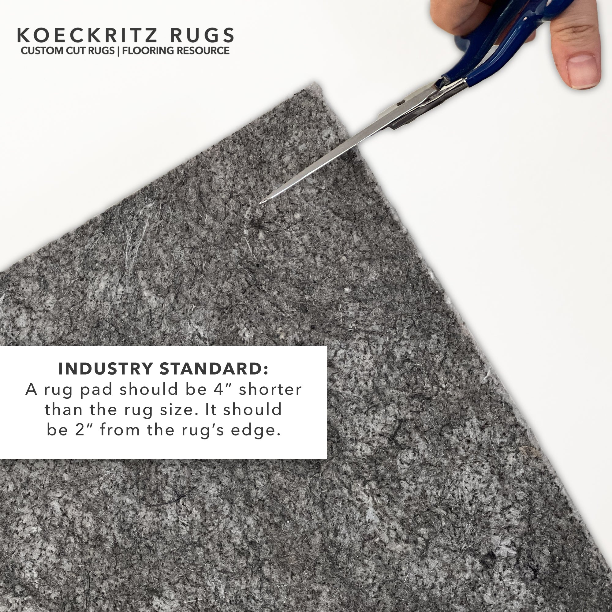 Duo-Lock Felt & Rubber Rug Pad - Sample