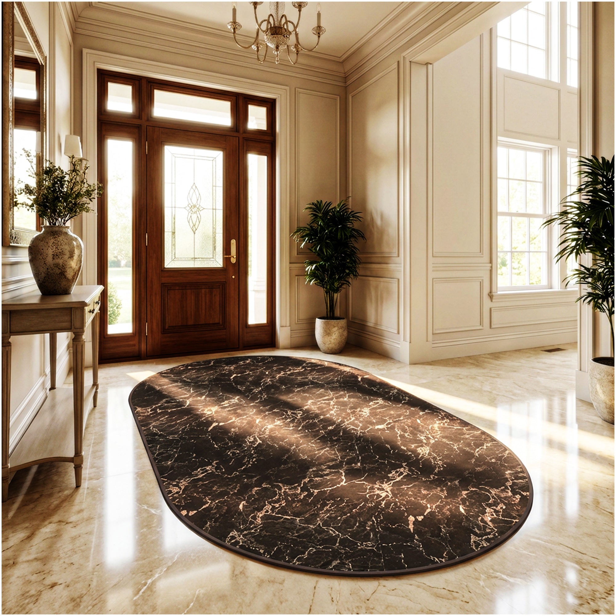 Milliken Cavatori Marble Pattern Indoor Area Rug – 3/8″ Thick, 40 oz Cut Pile