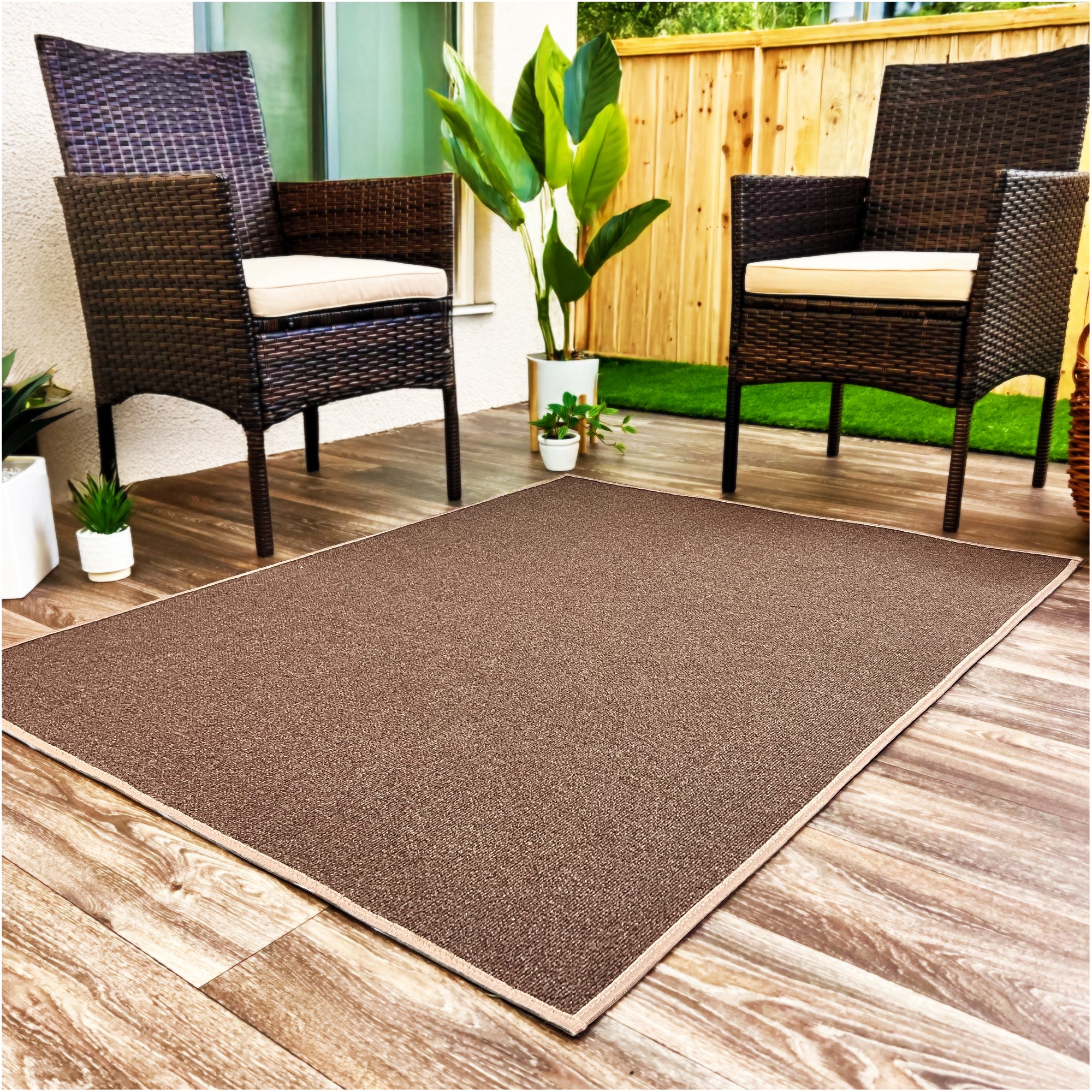 Roanoke Rib Indoor-Outdoor Area Rug in Custom Sizes - Sample