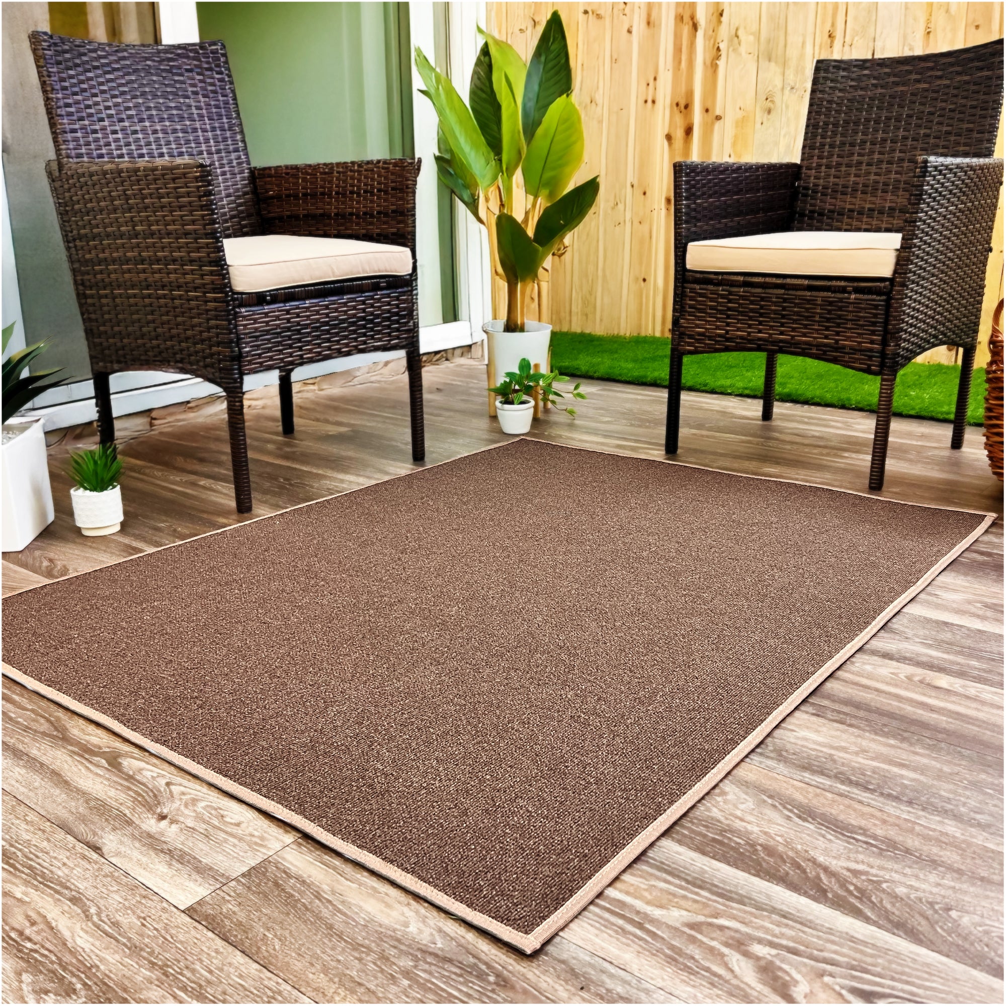 Roanoke Rib Indoor-Outdoor Area Rug in Custom Sizes - Sample