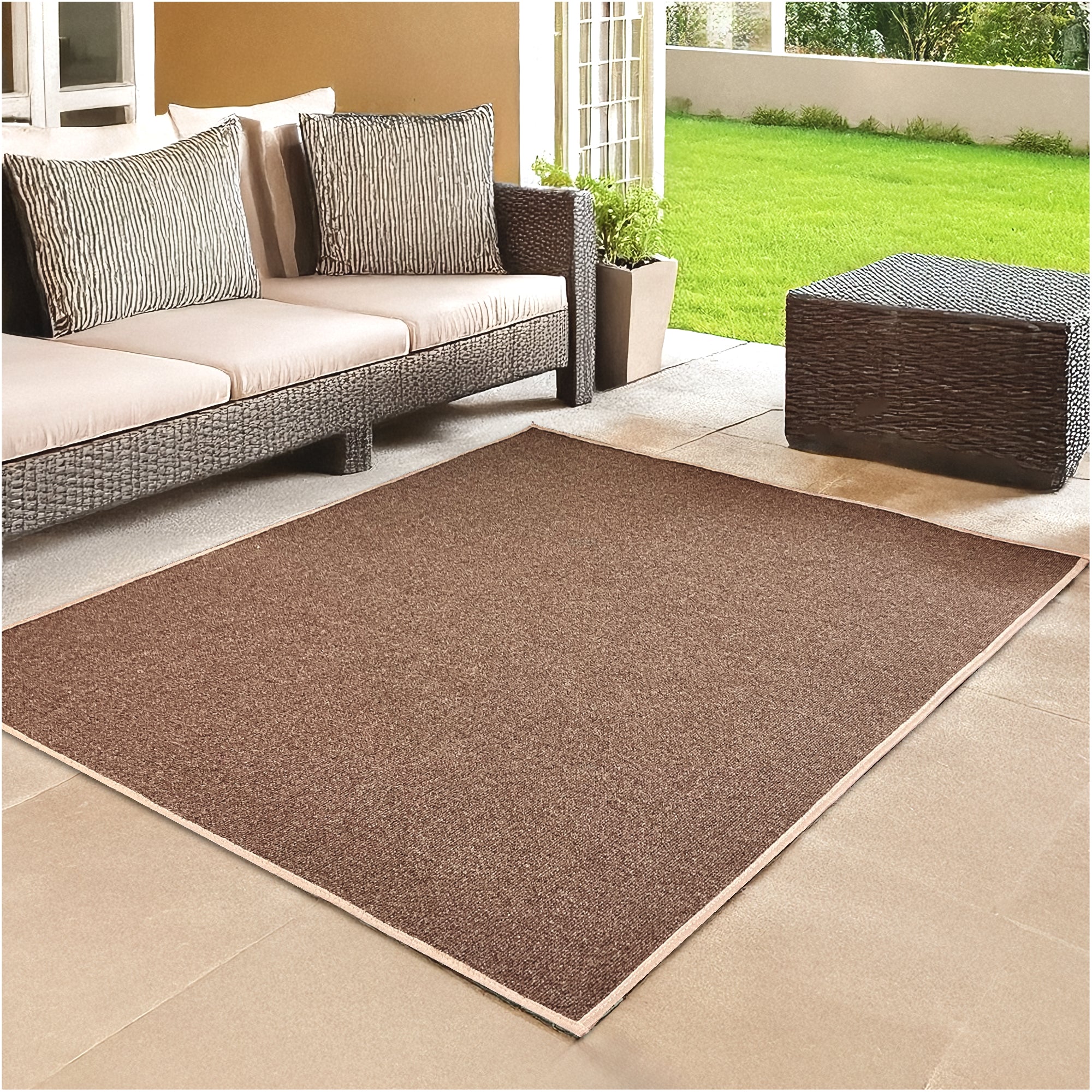 Roanoke Rib Indoor-Outdoor Area Rug in Custom Sizes - Sample