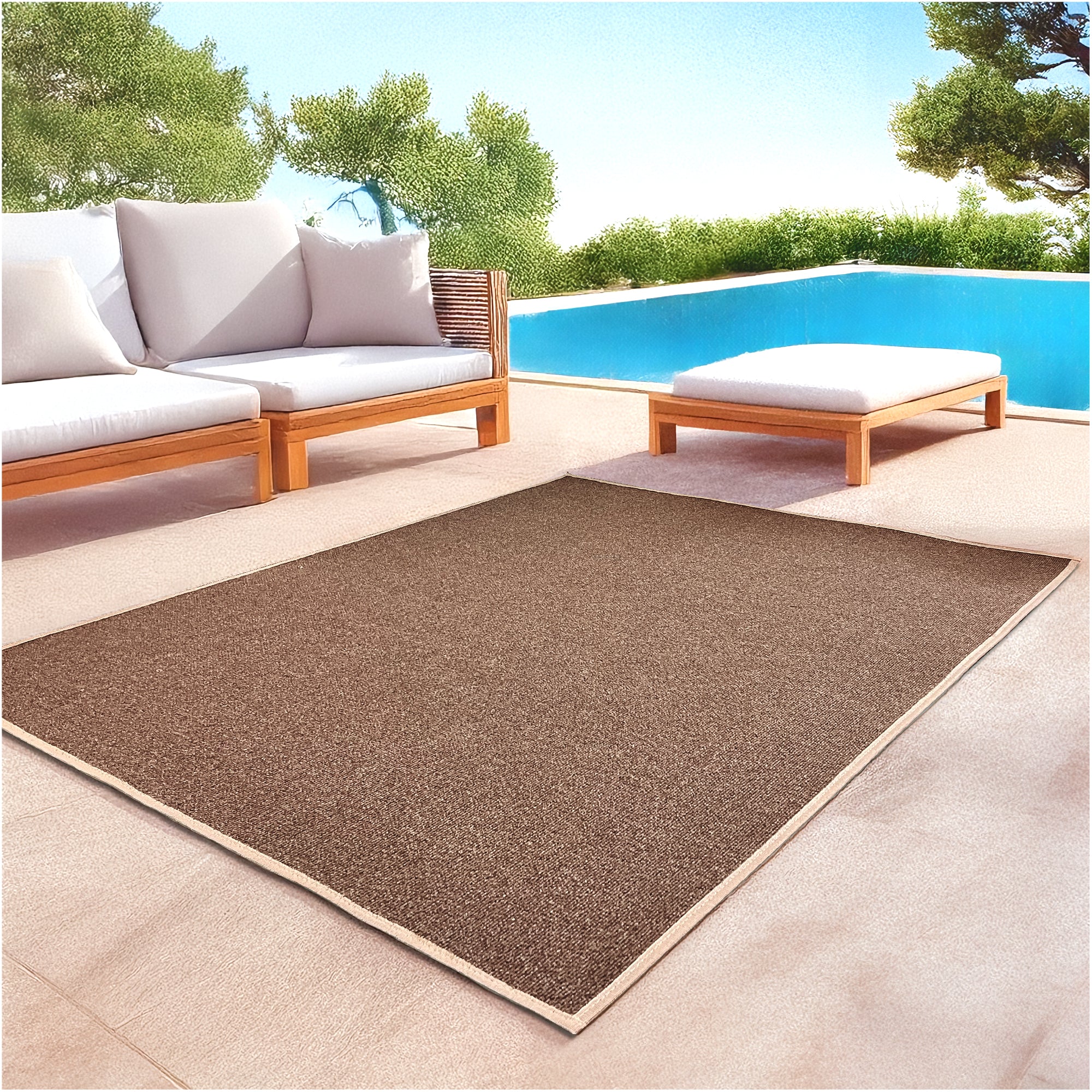 Roanoke Rib Indoor-Outdoor Area Rug in Custom Sizes - Sample