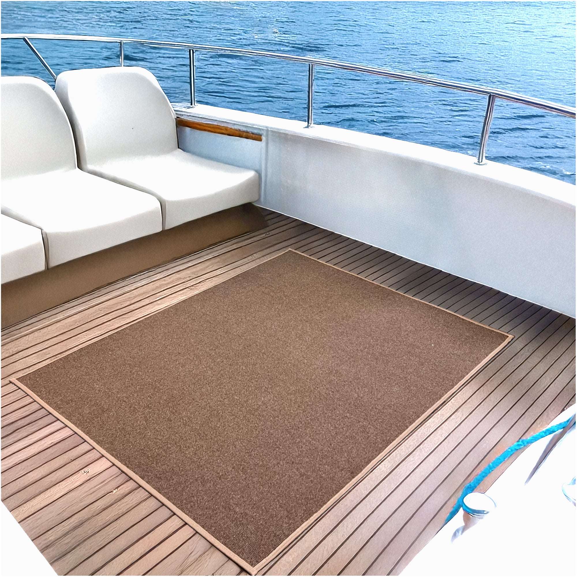 Roanoke Rib Indoor-Outdoor Area Rug in Custom Sizes - Sample