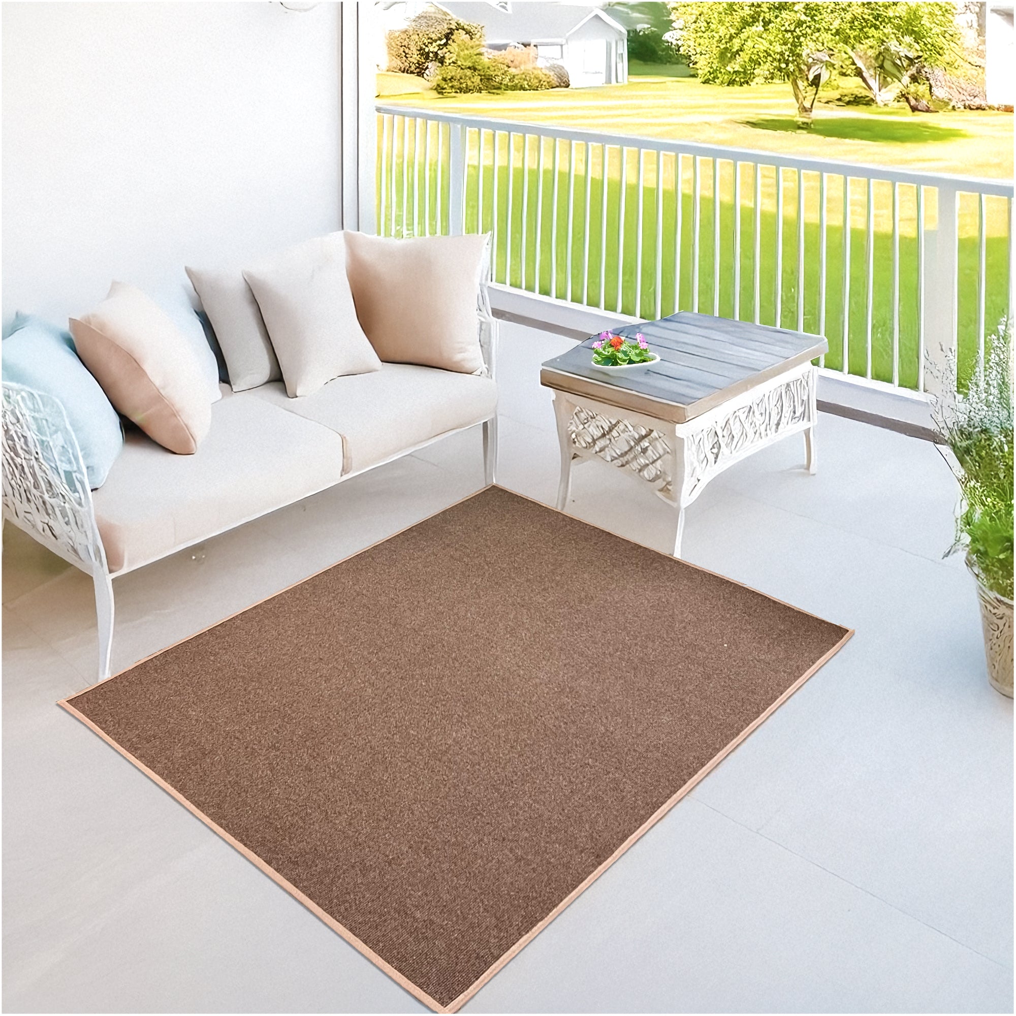Roanoke Rib Indoor-Outdoor Area Rug in Custom Sizes - Sample