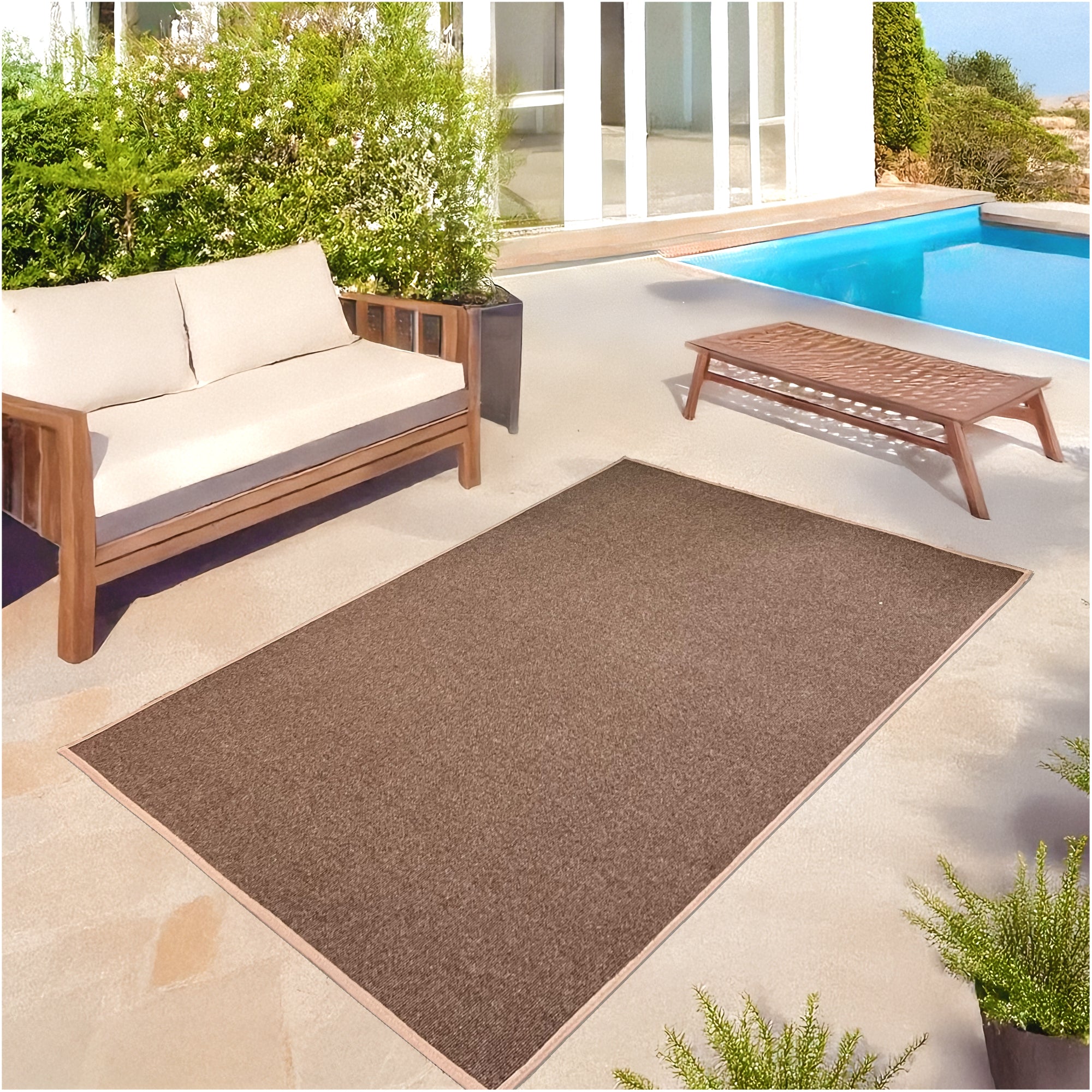 Roanoke Rib Indoor-Outdoor Area Rug in Custom Sizes - Sample
